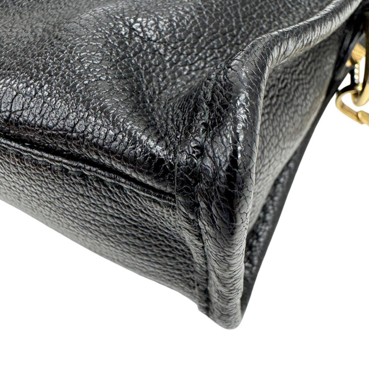 Balenciaga Black Leather Handbag Shoulder Bag (Pre-Owned)