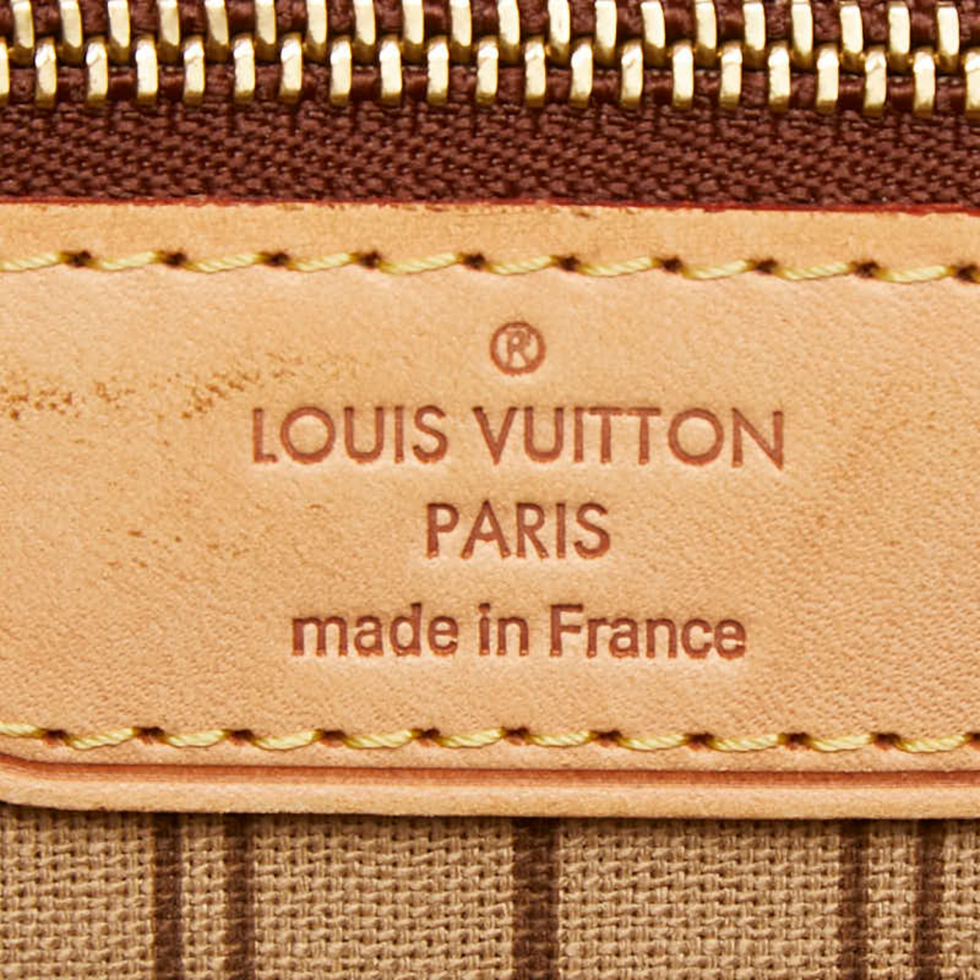 Louis Vuitton Brown Pvc Leather Shoulder Bag Tote Bag (Pre-Owned)