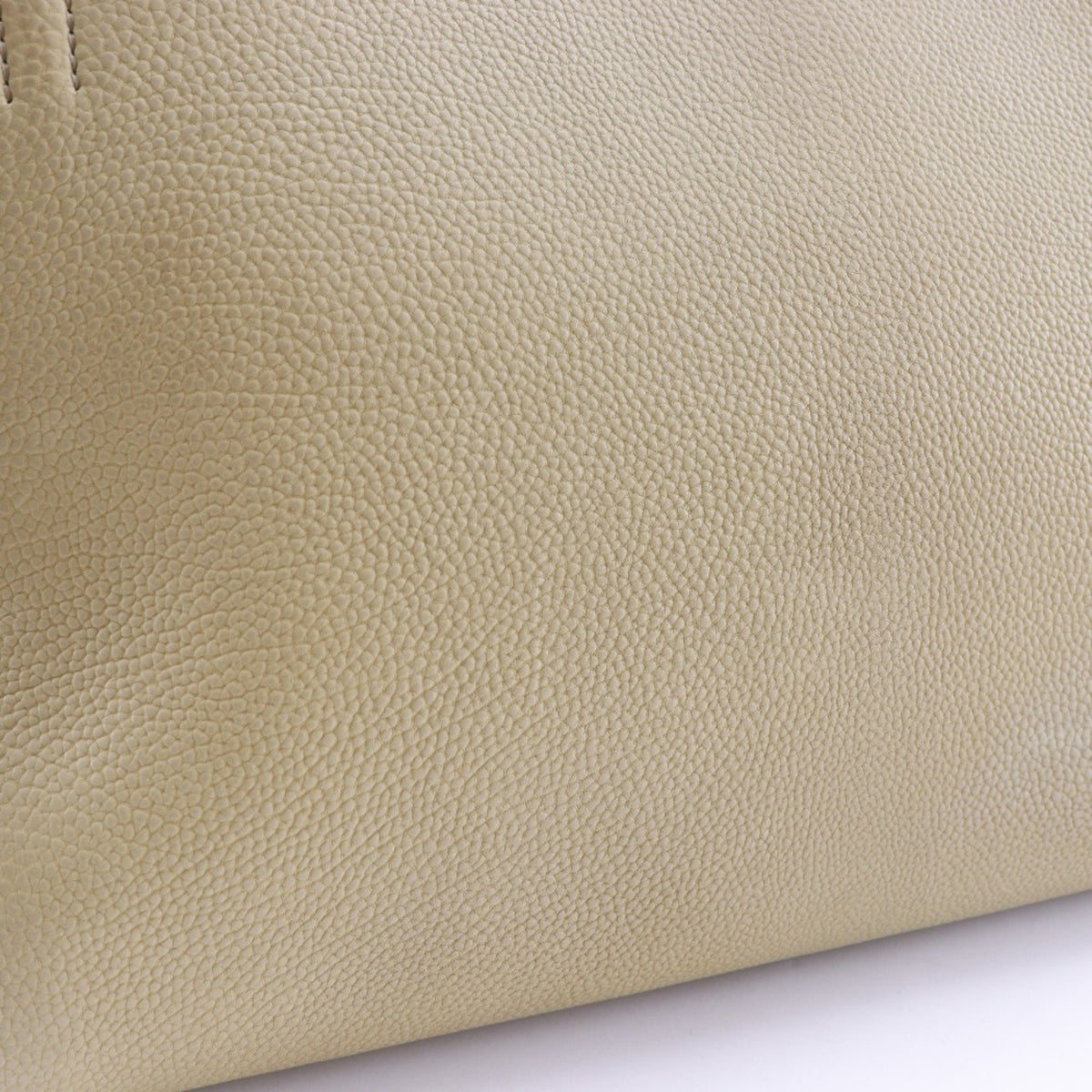 Celine Beige Black Leather Handbag Shoulder Bag (Pre-Owned)