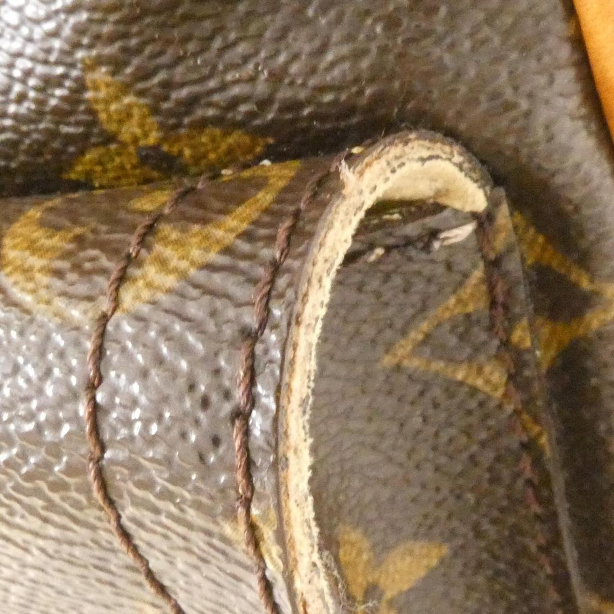 Louis Vuitton Marron Monogram Coated Canvas Handbag (Pre-Owned)