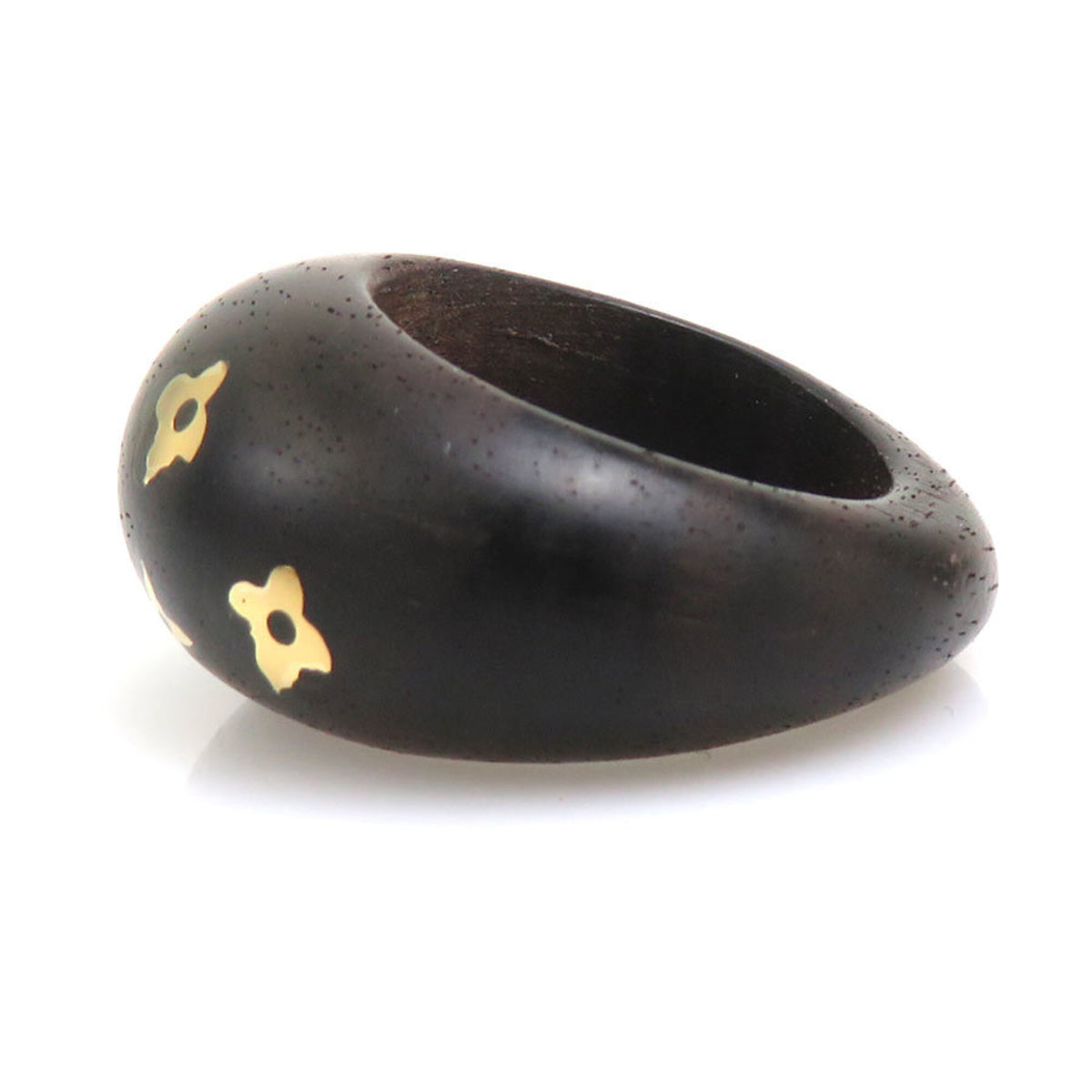Louis Vuitton Brown Wood Band Ring (Pre-Owned)