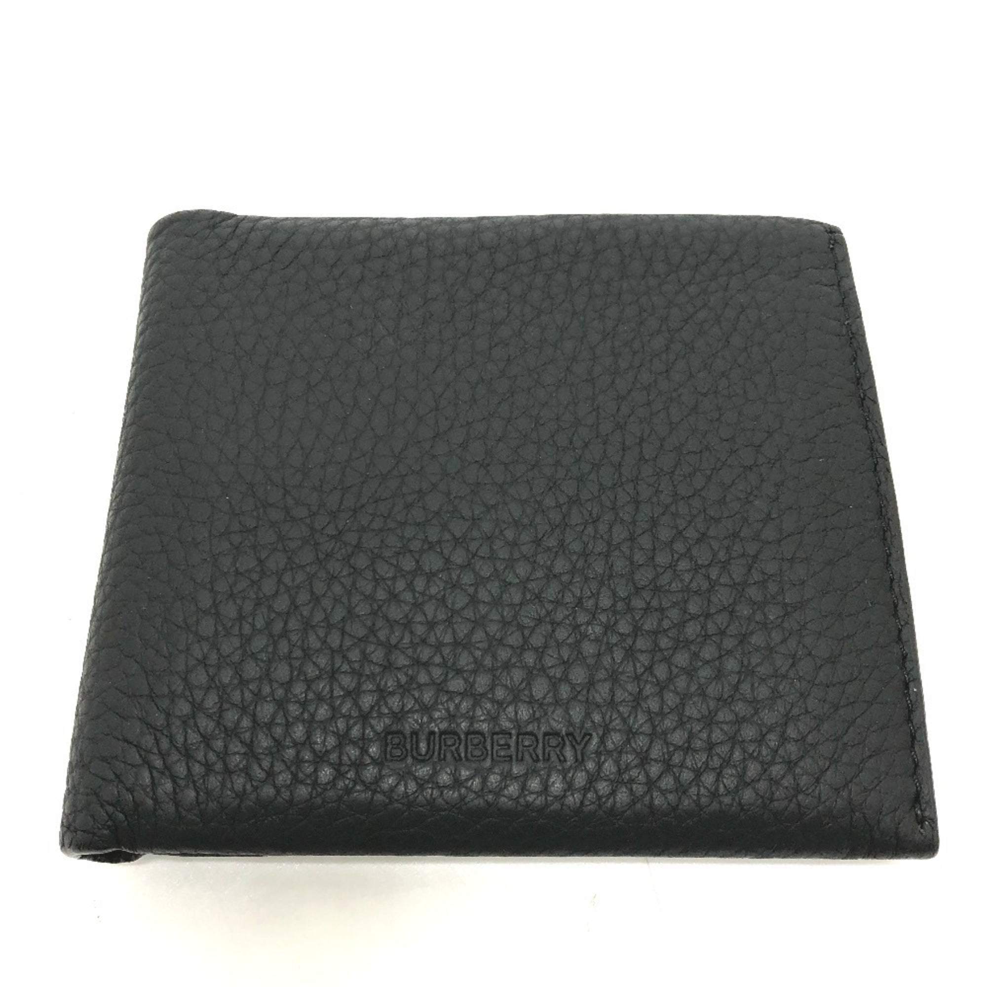 Burberry Black Leather Wallet (Bi-Fold) (Pre-Owned)