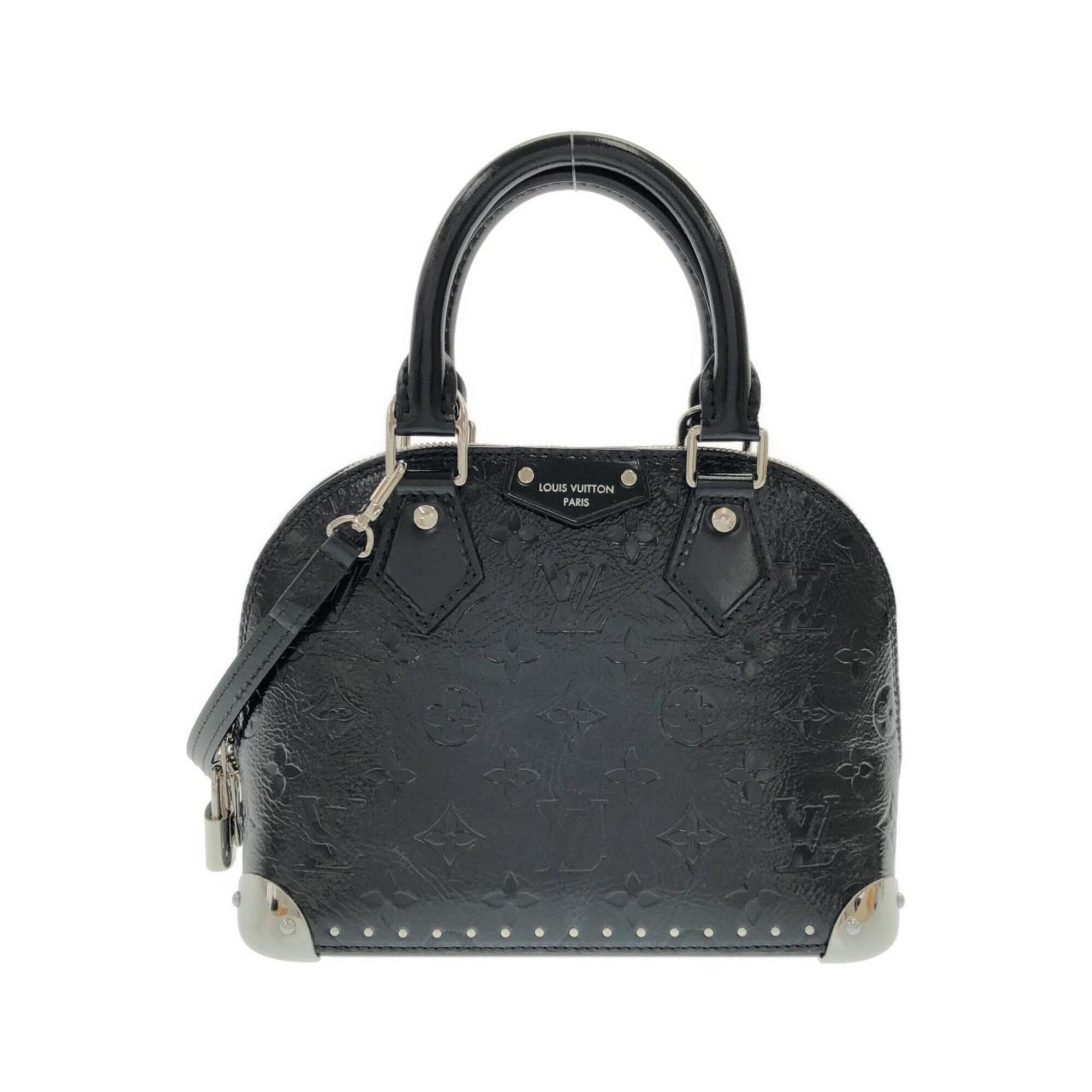 Louis Vuitton Black Leather Handbag (Pre-Owned)