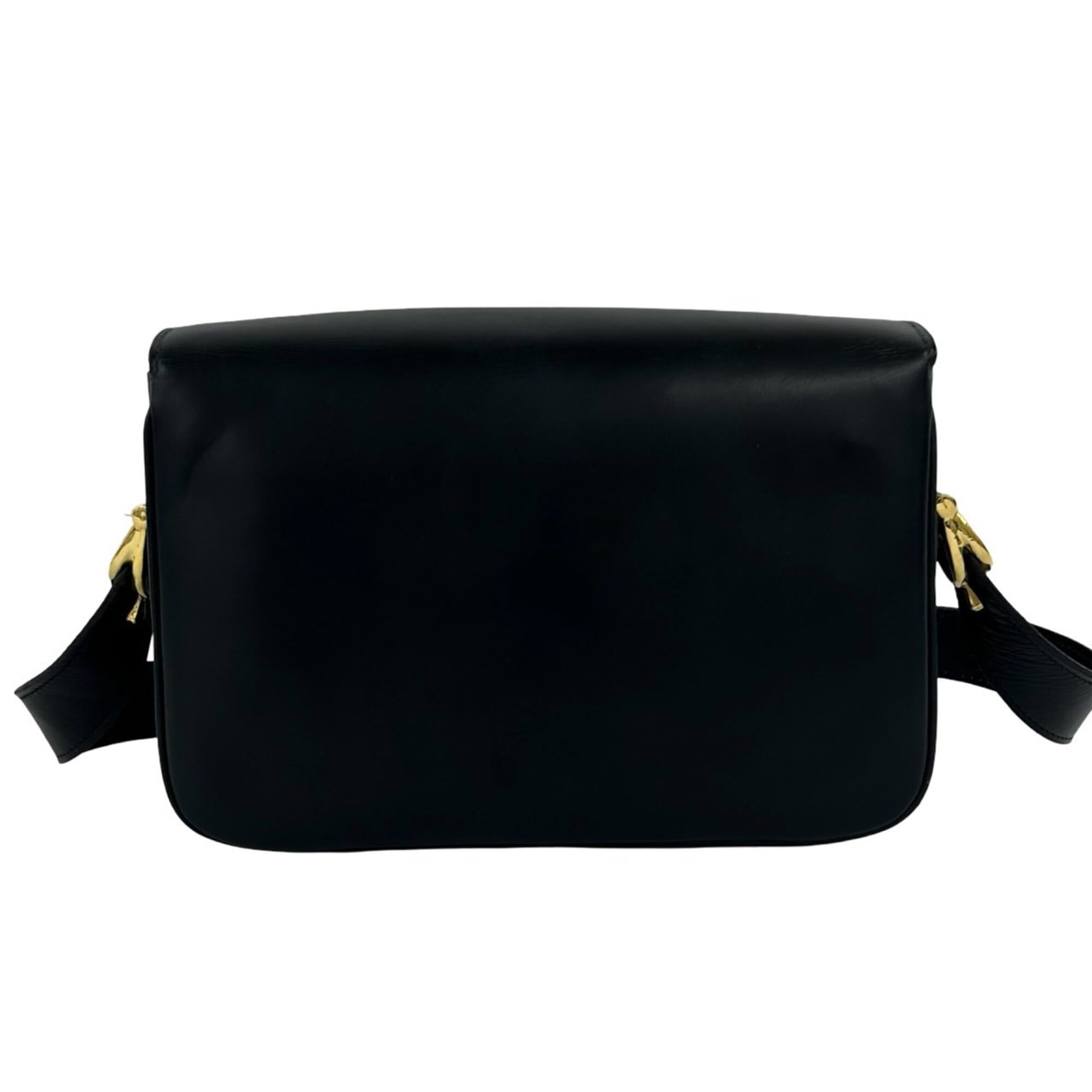 Celine Navy Leather Pochette Shoulder Bag (Pre-Owned)