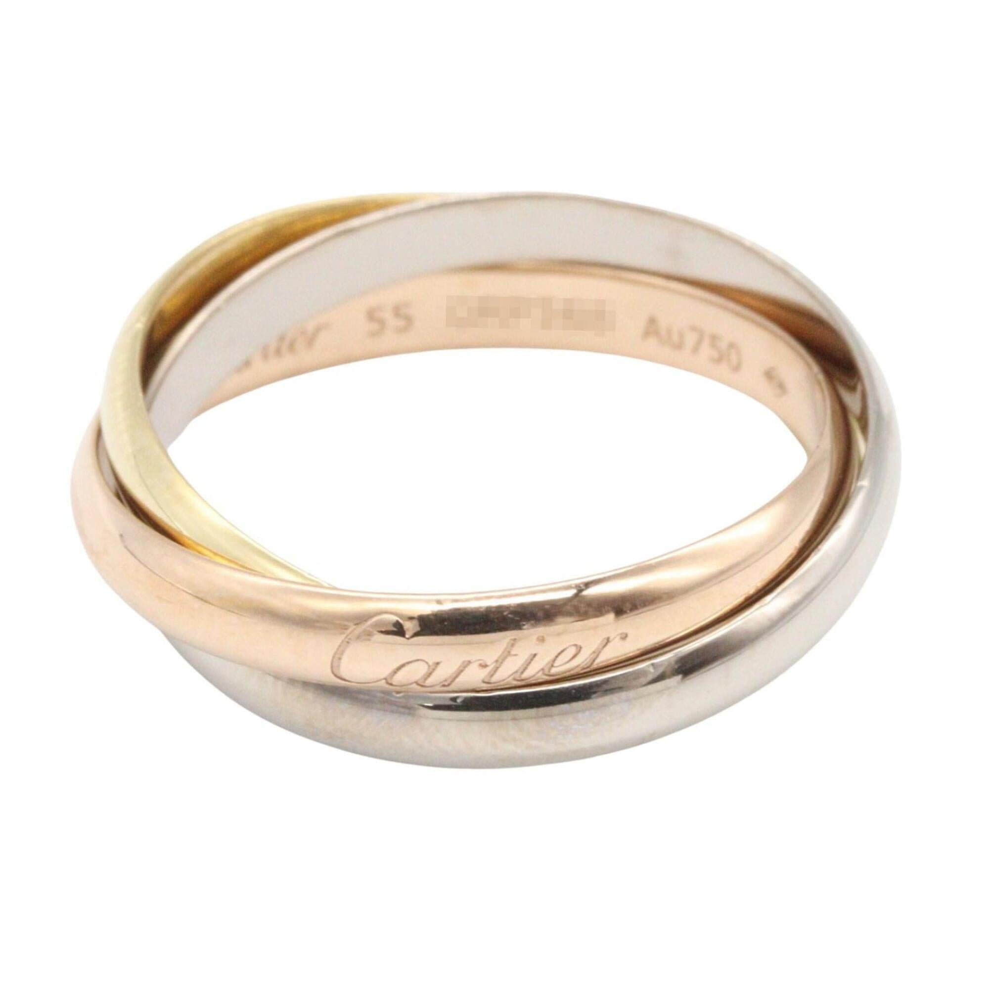 Cartier Gold Silver Yellow Gold (18K) Pink Gold (18K) White Gold (18K) Band Ring (Pre-Owned)