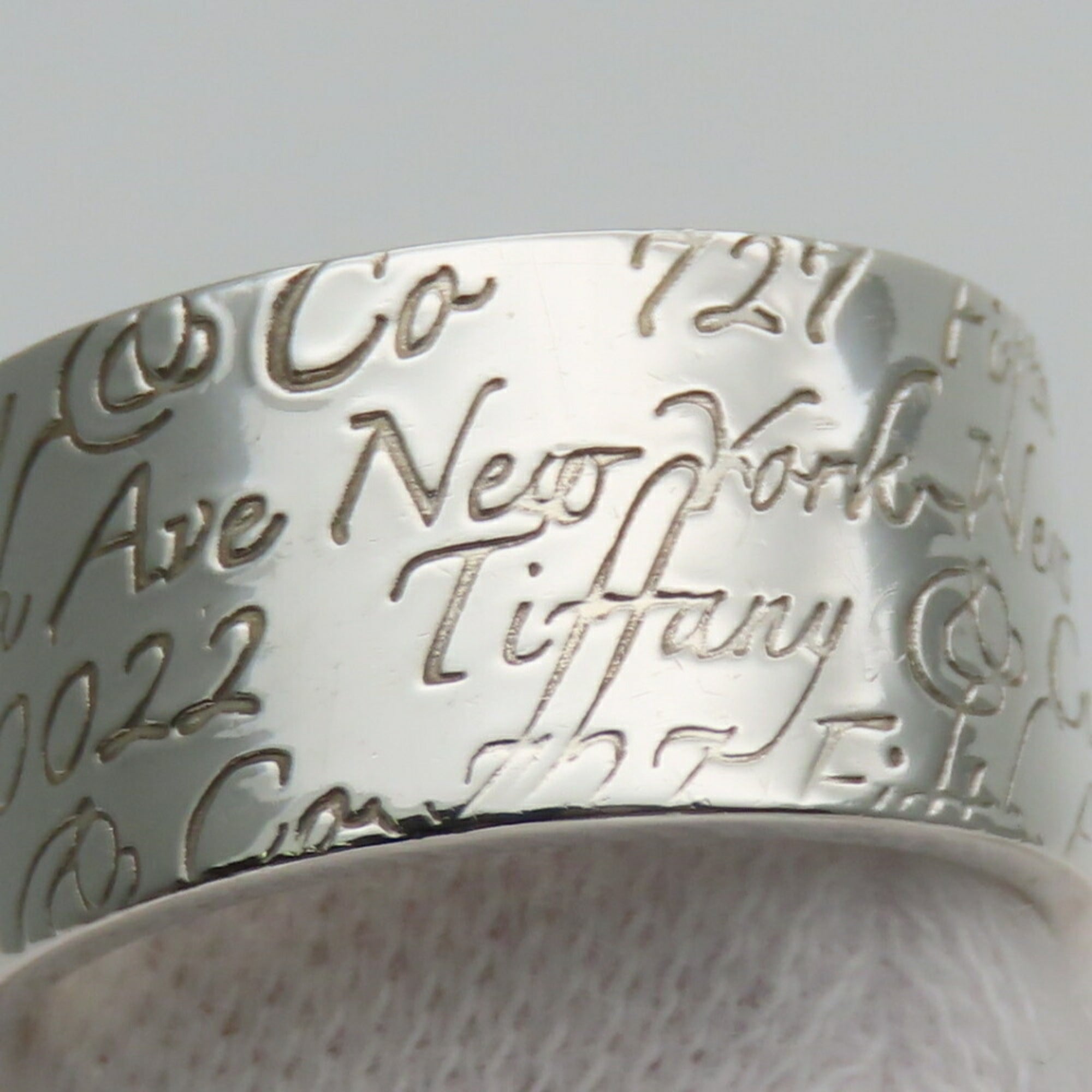 Tiffany Silver Silver 925 Band Ring (Pre-Owned)