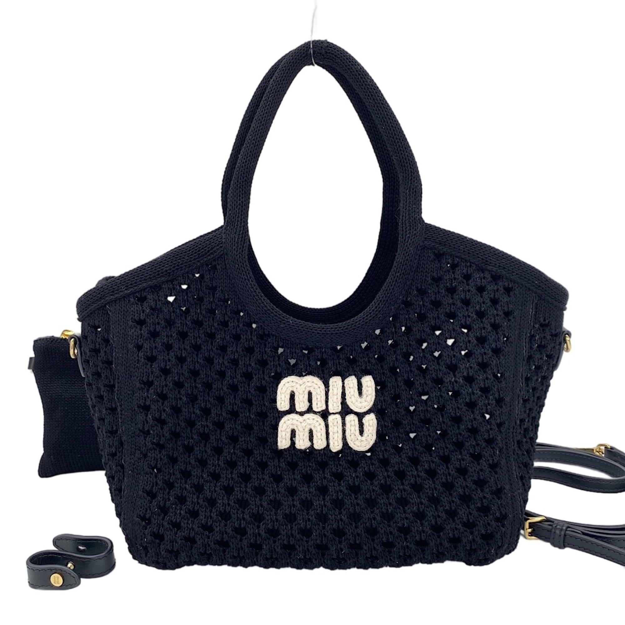 Miu Miu Black Mesh Handbag (Pre-Owned)