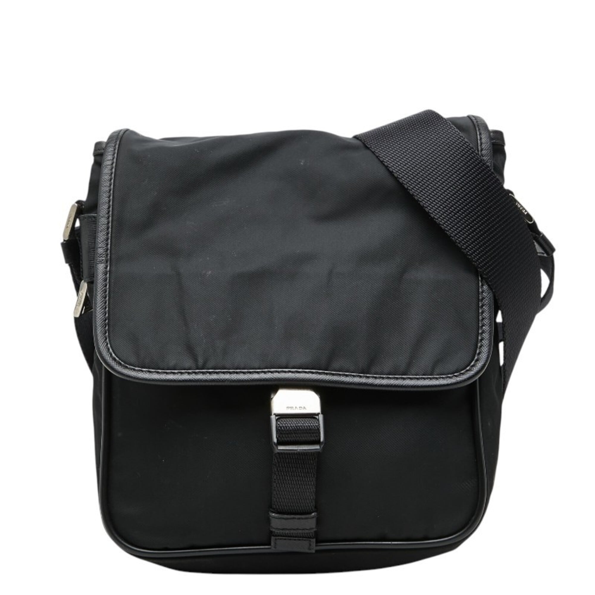 Prada Black Nylon Shoulder Bag (Pre-Owned)