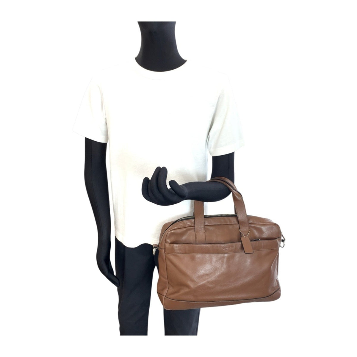 Coach Brown Leather Briefcase (Pre-Owned)