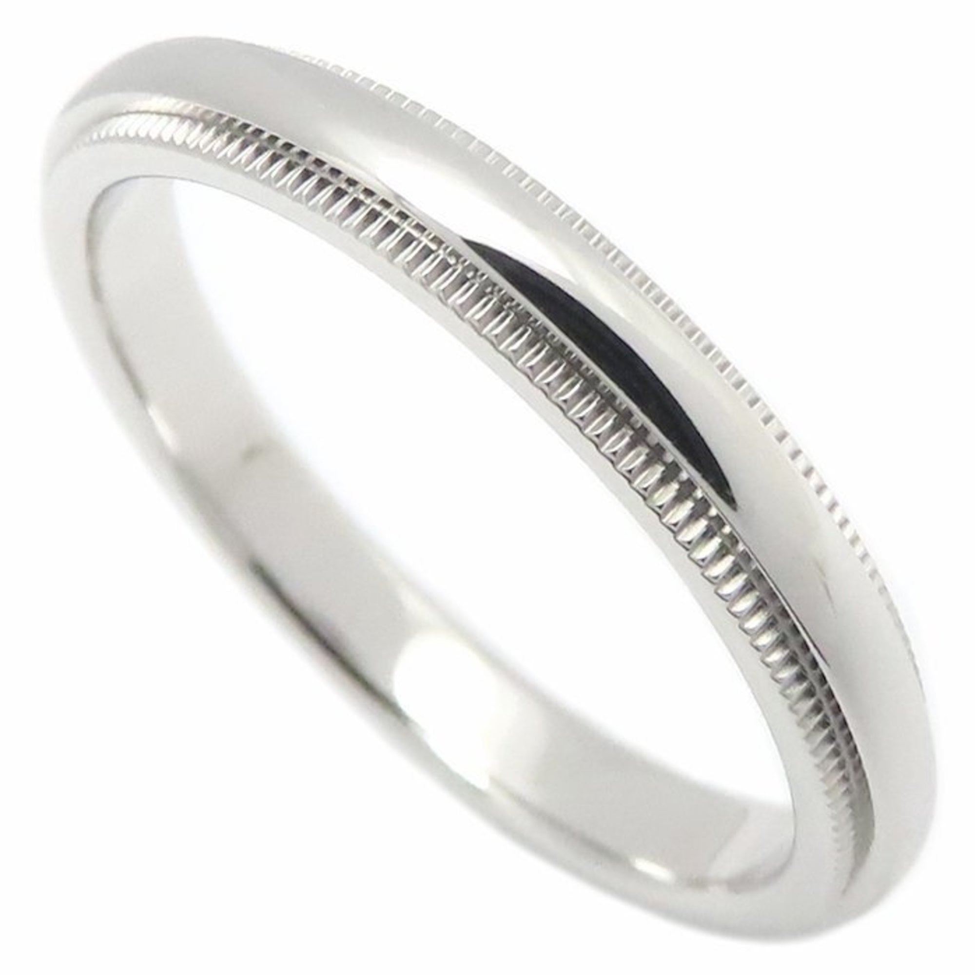 Tiffany Platinum Platinum 950 Band Ring (Pre-Owned)