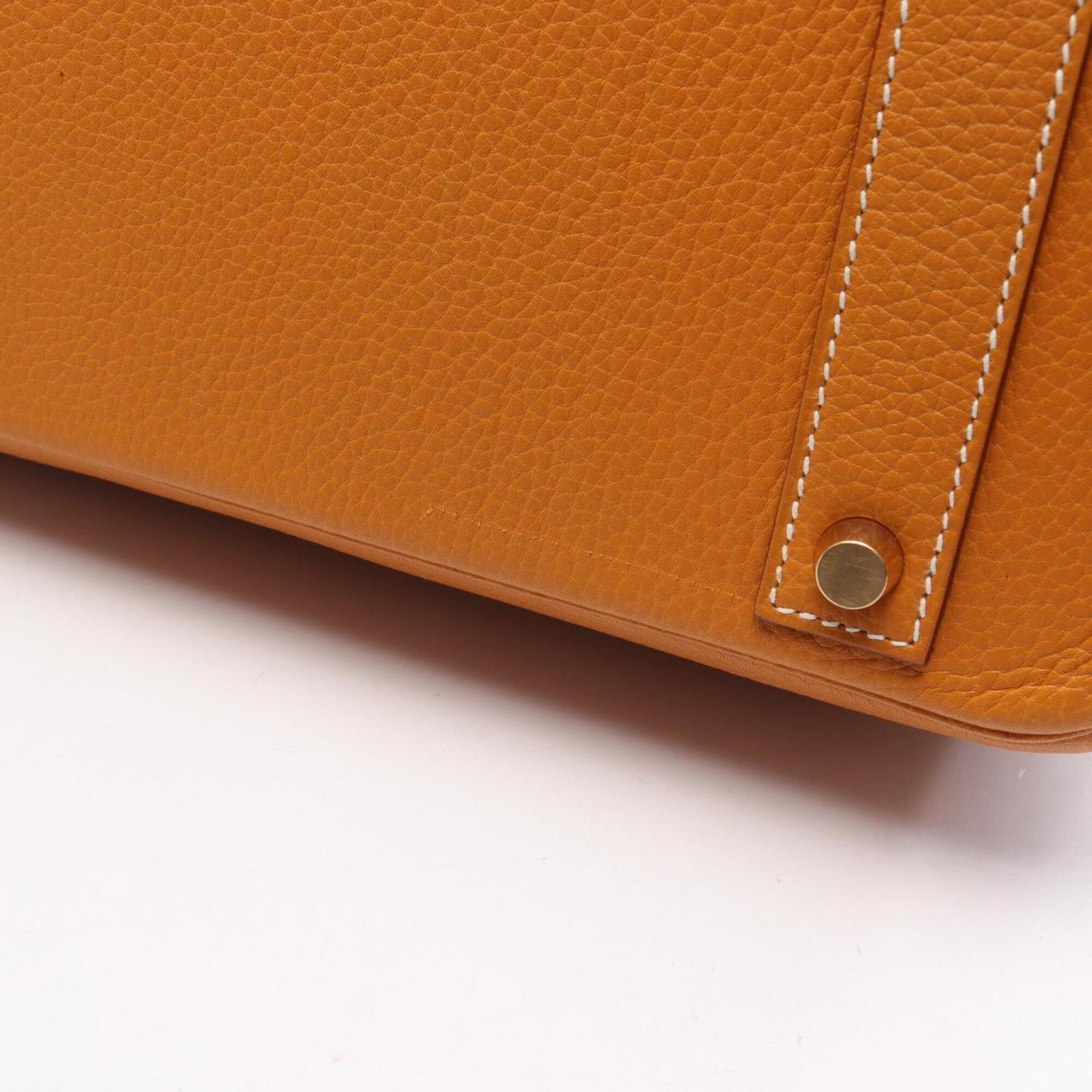Hermes Yellow Togo Leather Handbag (Pre-Owned)