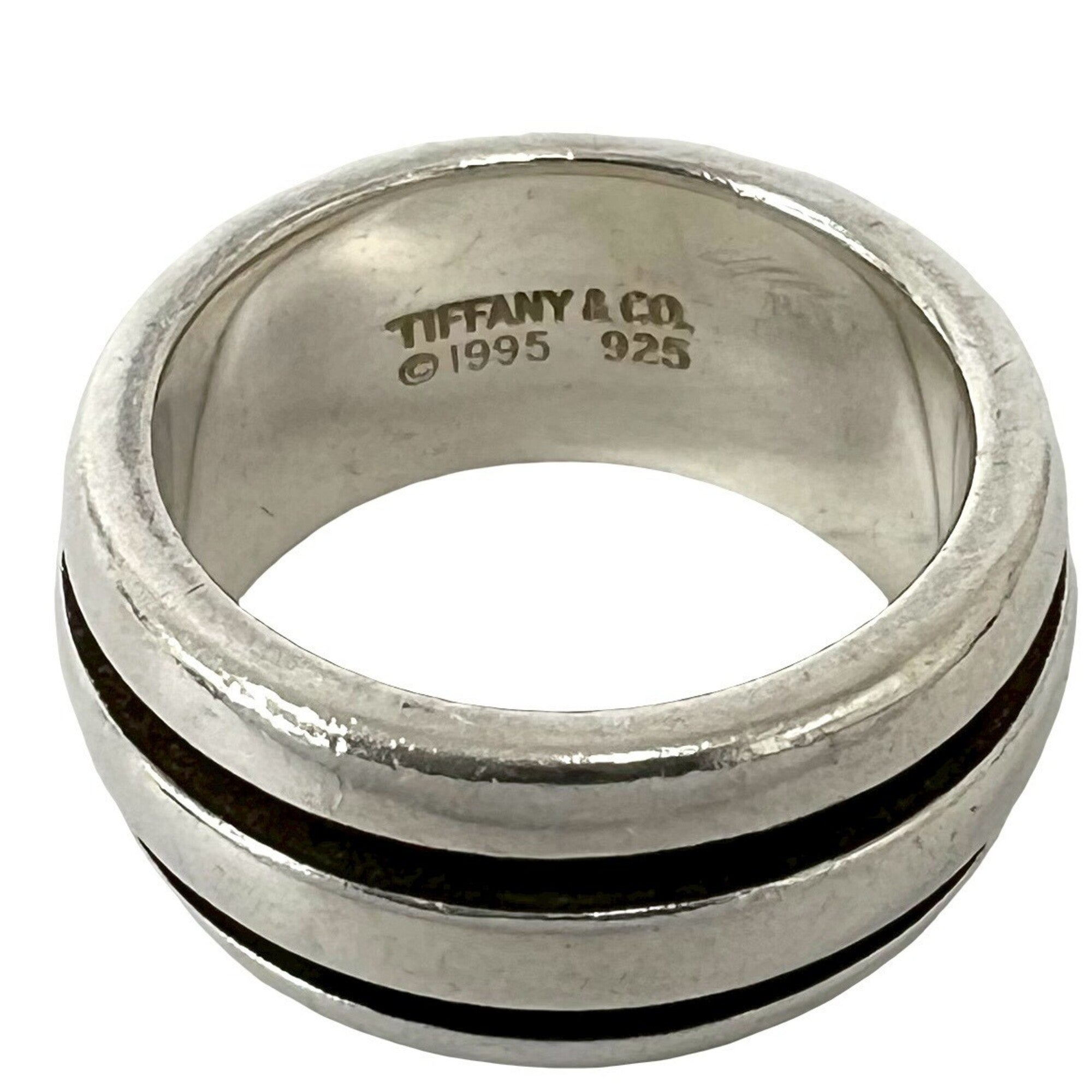 Tiffany Silver Silver 925 Band Ring (Pre-Owned)