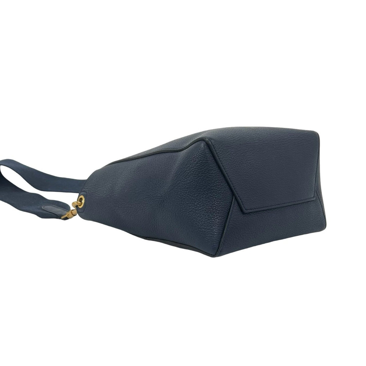 Celine Navy Leather Crossbody Bag Shoulder Bag (Pre-Owned)