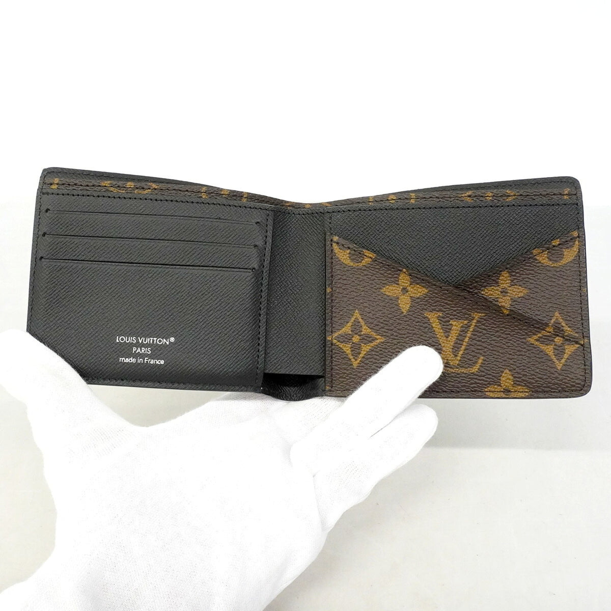Louis Vuitton Black Brown Bill Wallet (Bi-Fold) (Pre-Owned)