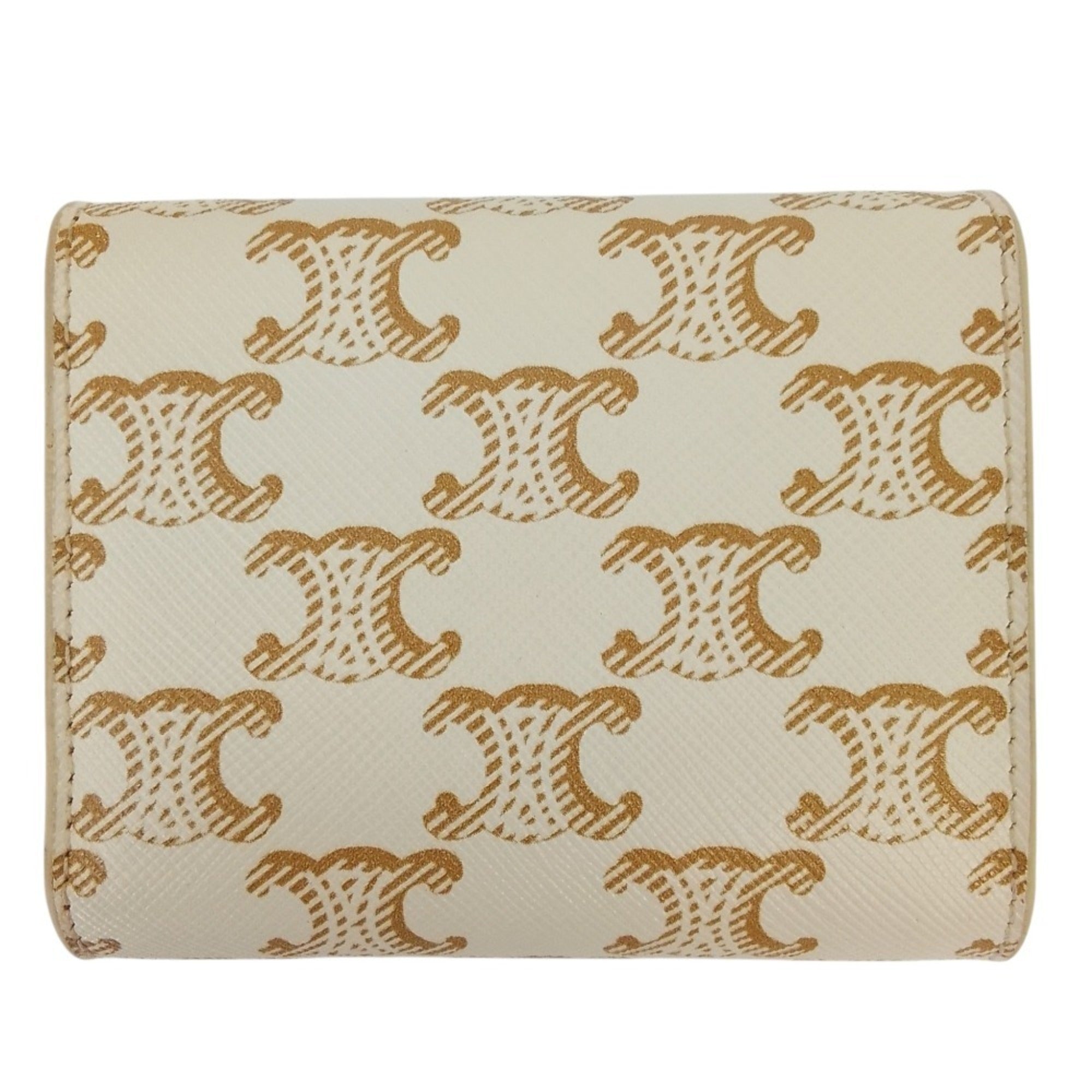 Celine Black White Wallet (Tri-Fold) (Pre-Owned)
