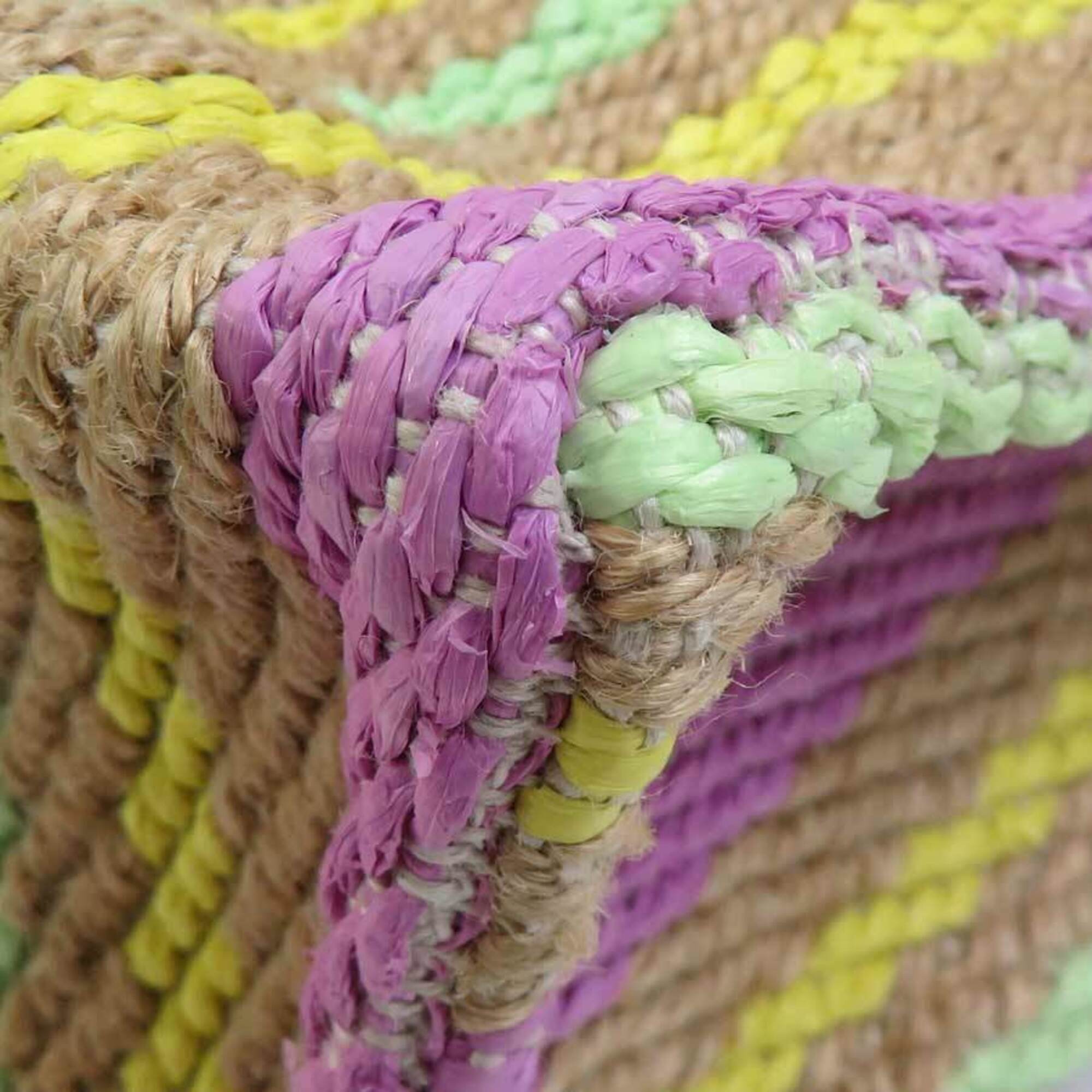 Gucci Multi-Color Straw Cotton Handbag (Pre-Owned)