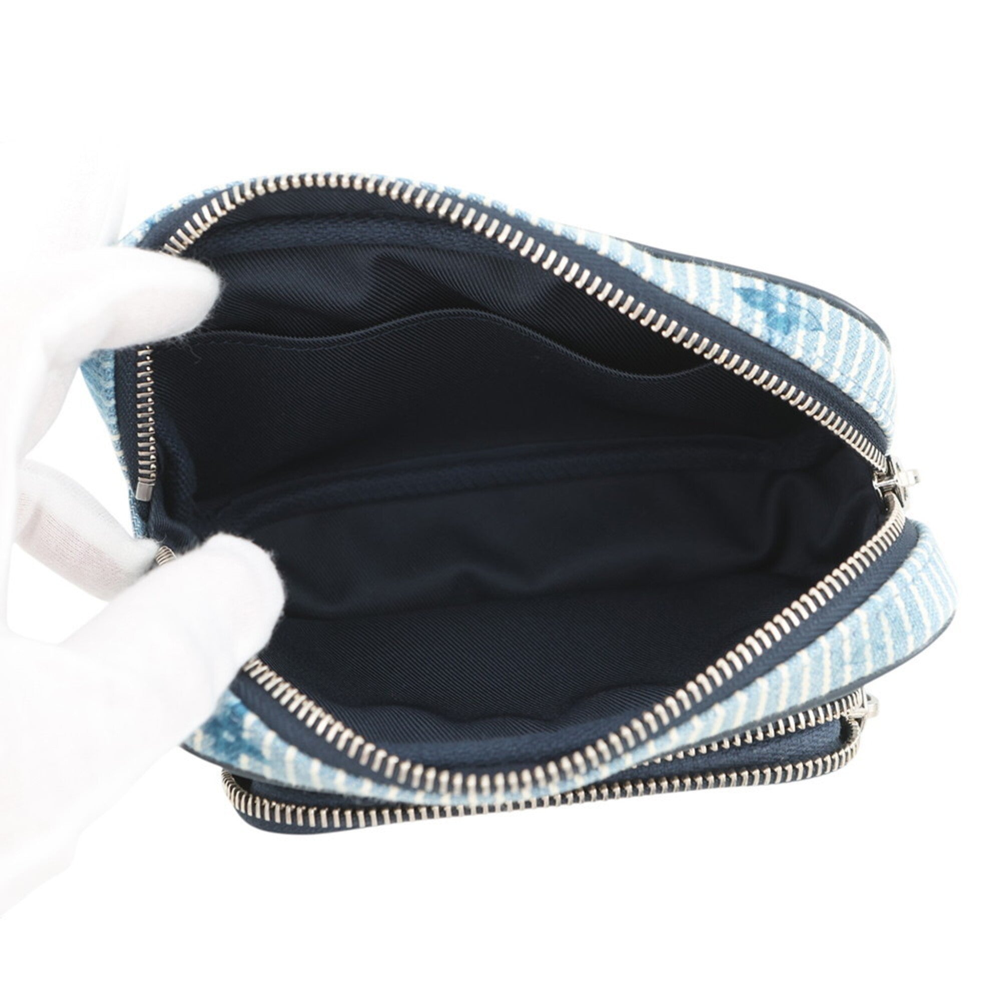 Louis Vuitton Blue Monogram Monogram Handbag Pochette Shoulder Bag (Pre-Owned)
