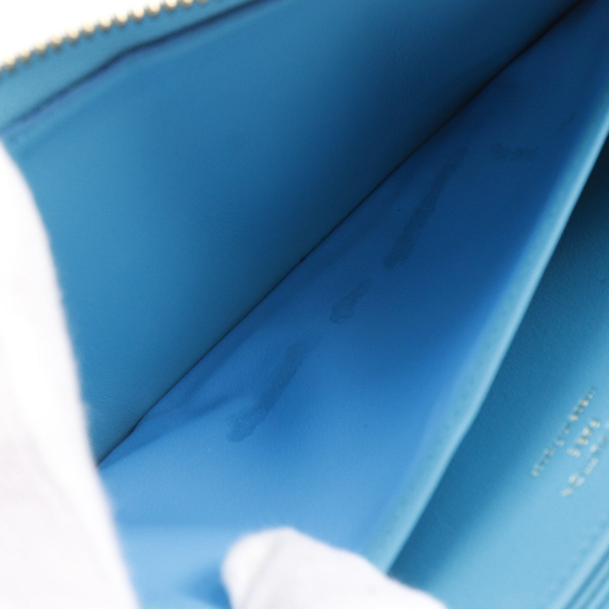 Louis Vuitton Blue Turquoise Leather Long Wallet (Bi-Fold) (Pre-Owned)