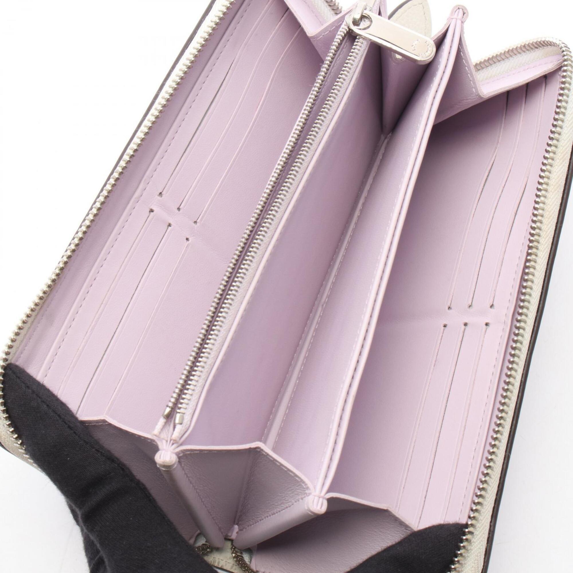 Louis Vuitton Blanc White Mahina Leather Leather Long Wallet (Bi-Fold) (Pre-Owned)