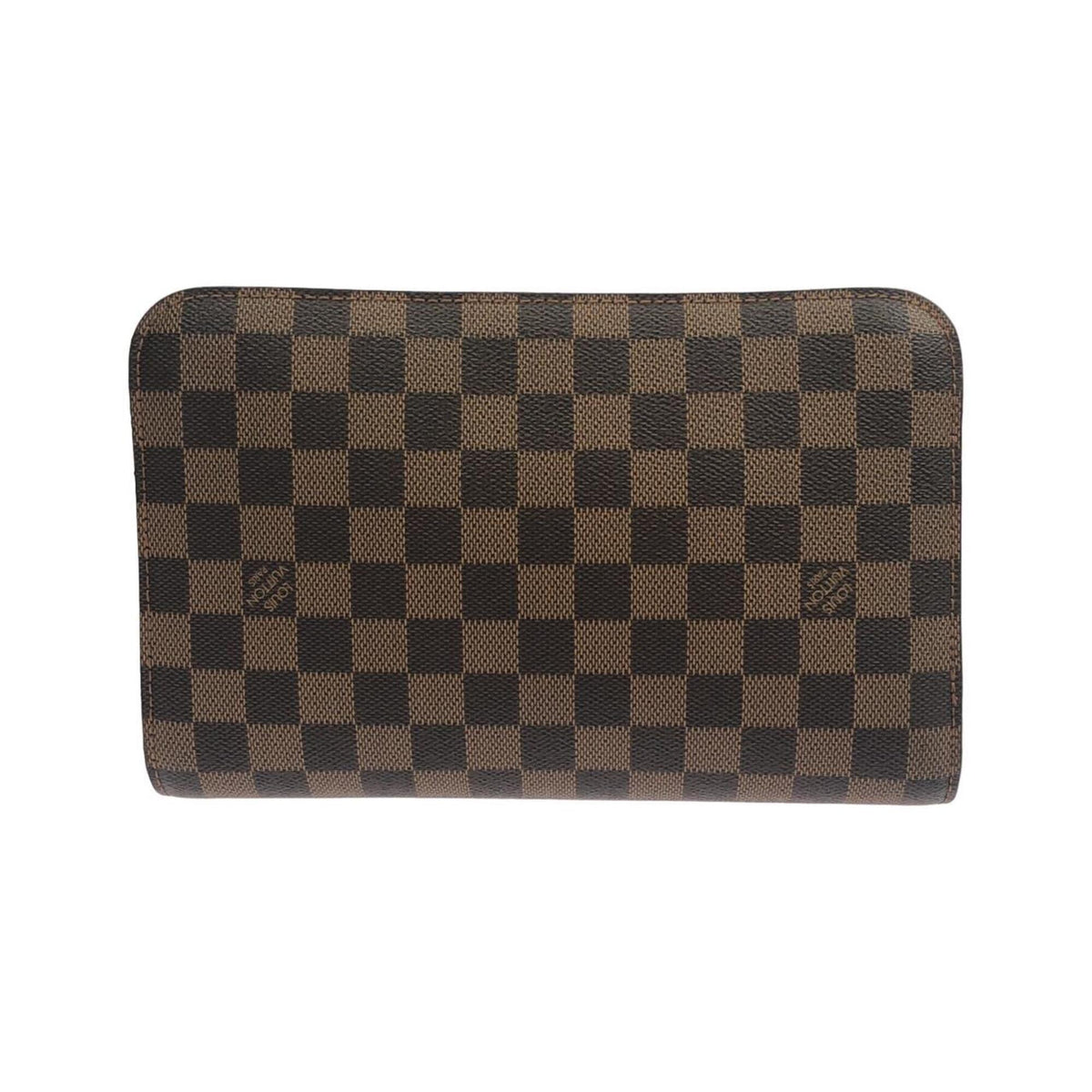 Louis Vuitton Ebene Coated Canvas Clutch Bag (Pre-Owned)