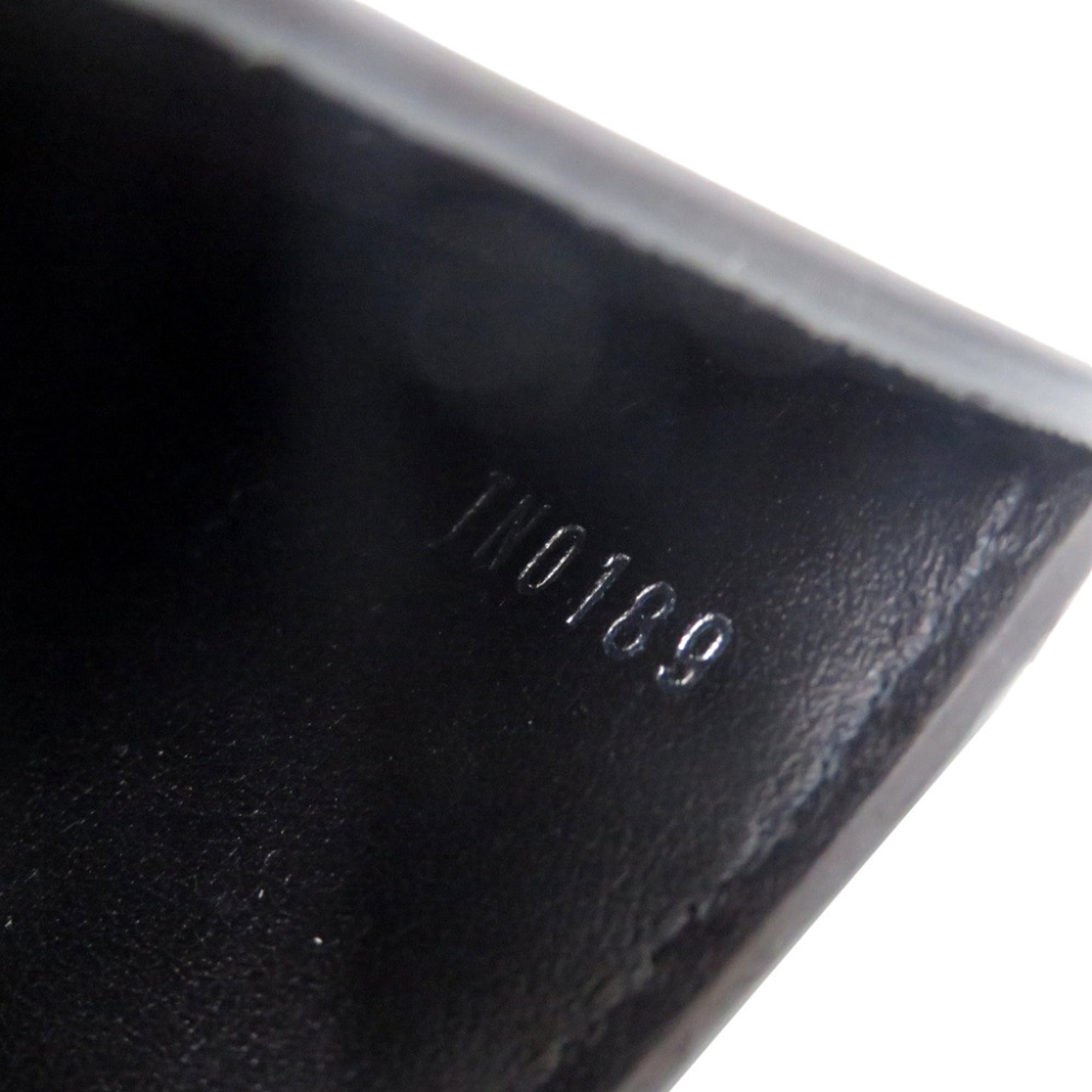 Louis Vuitton Black Noir Mahina Leather Wallet (Tri-Fold) (Pre-Owned)