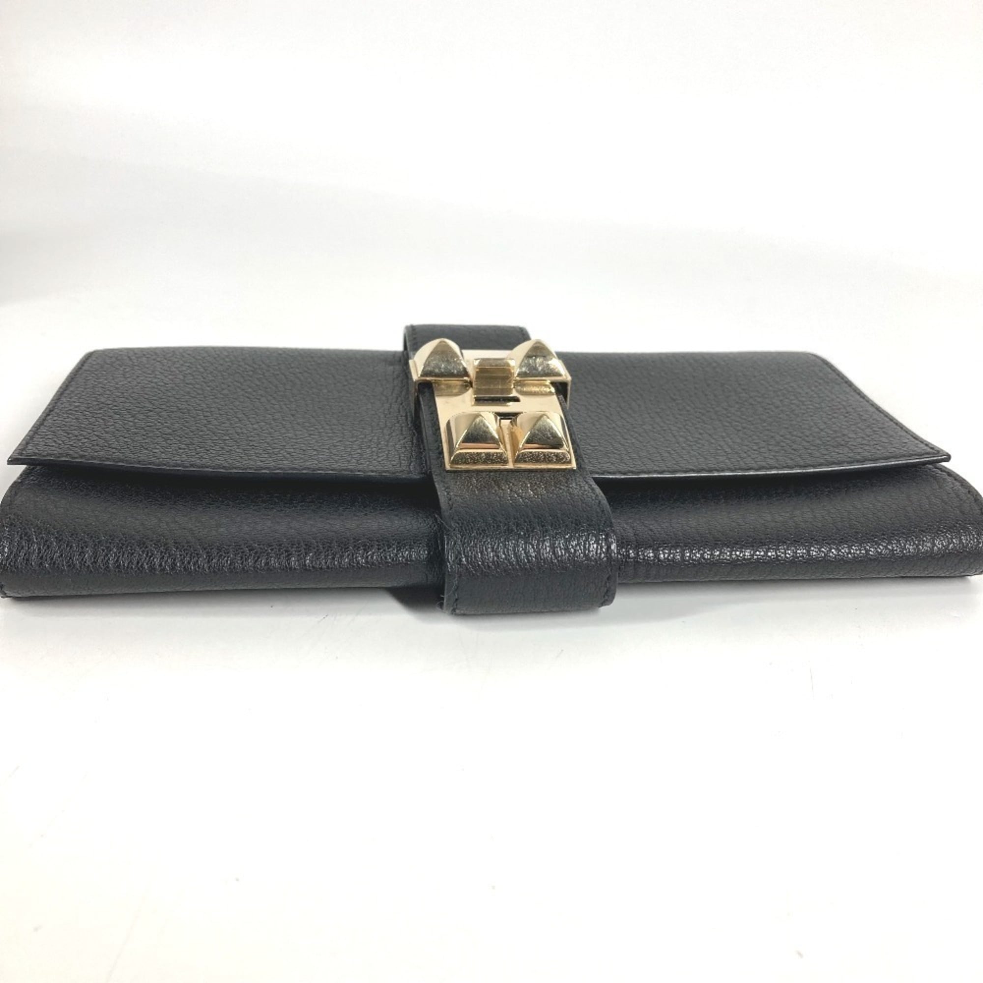Hermes Black Leather Clutch Bag Pochette (Pre-Owned)