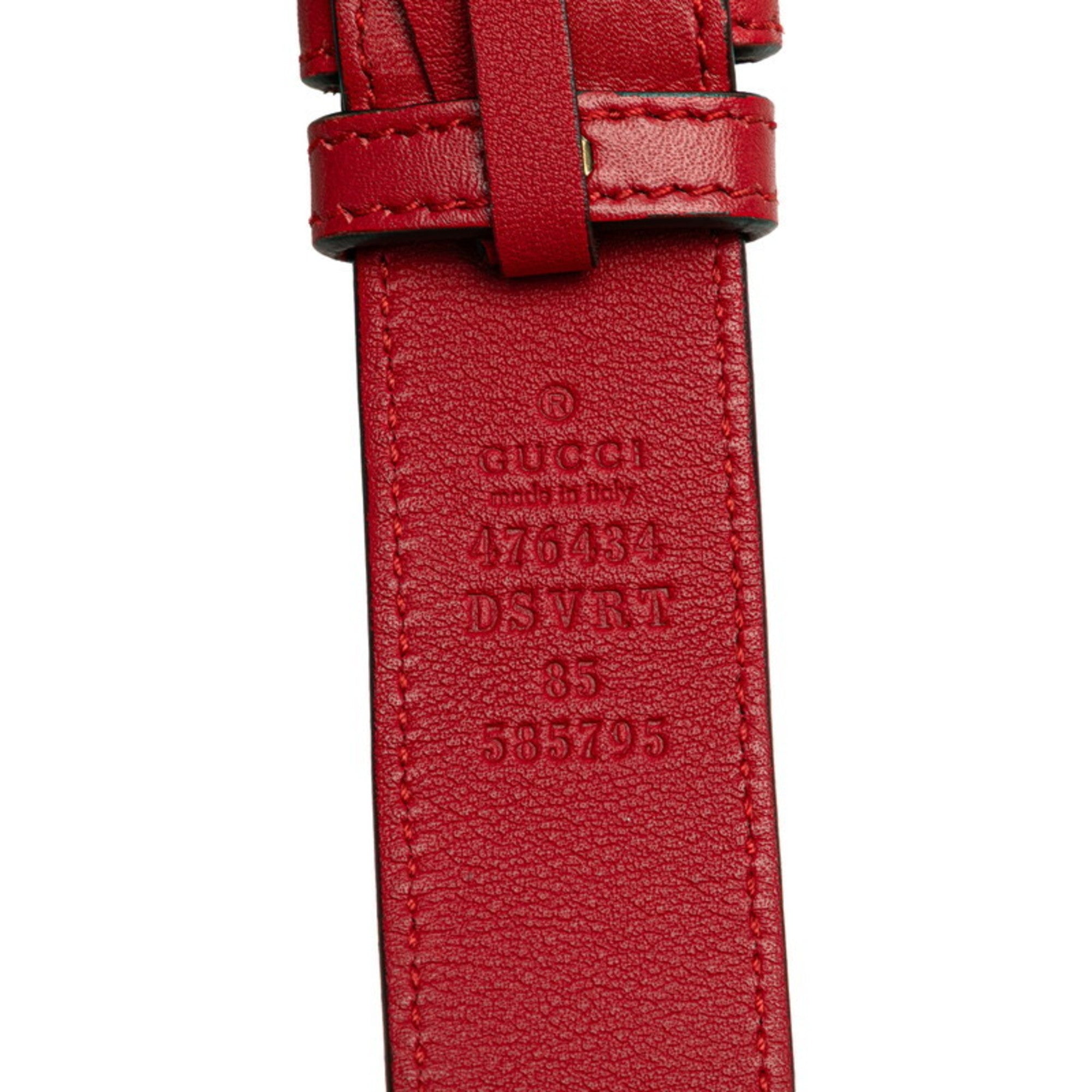 Gucci Gg Marmont Red Color Leather Sling Bag (Pre-Owned)