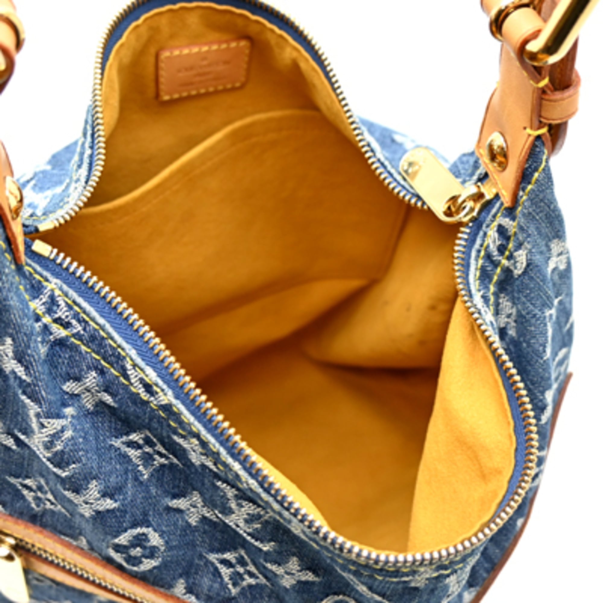 Louis Vuitton Blue Monogram Denim Shoulder Bag (Pre-Owned)