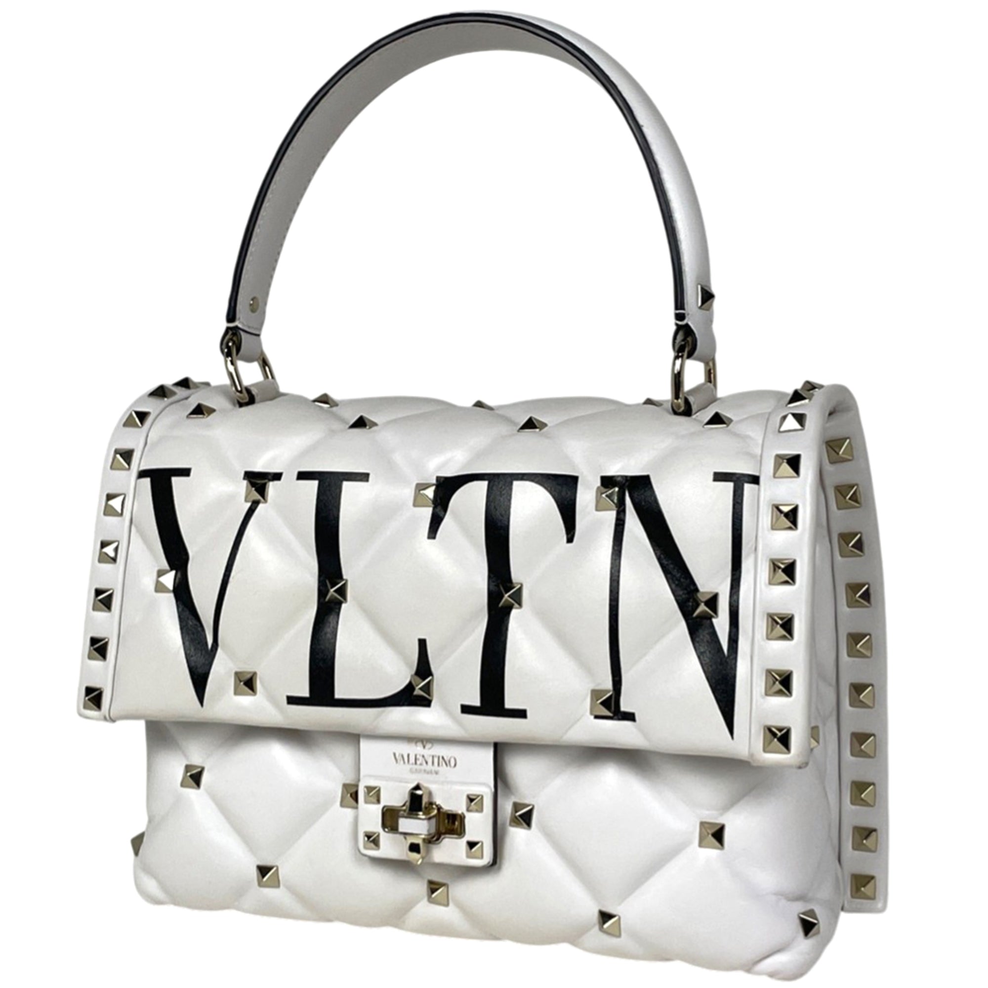 Valentino Garavani White Leather Handbag (Pre-Owned)