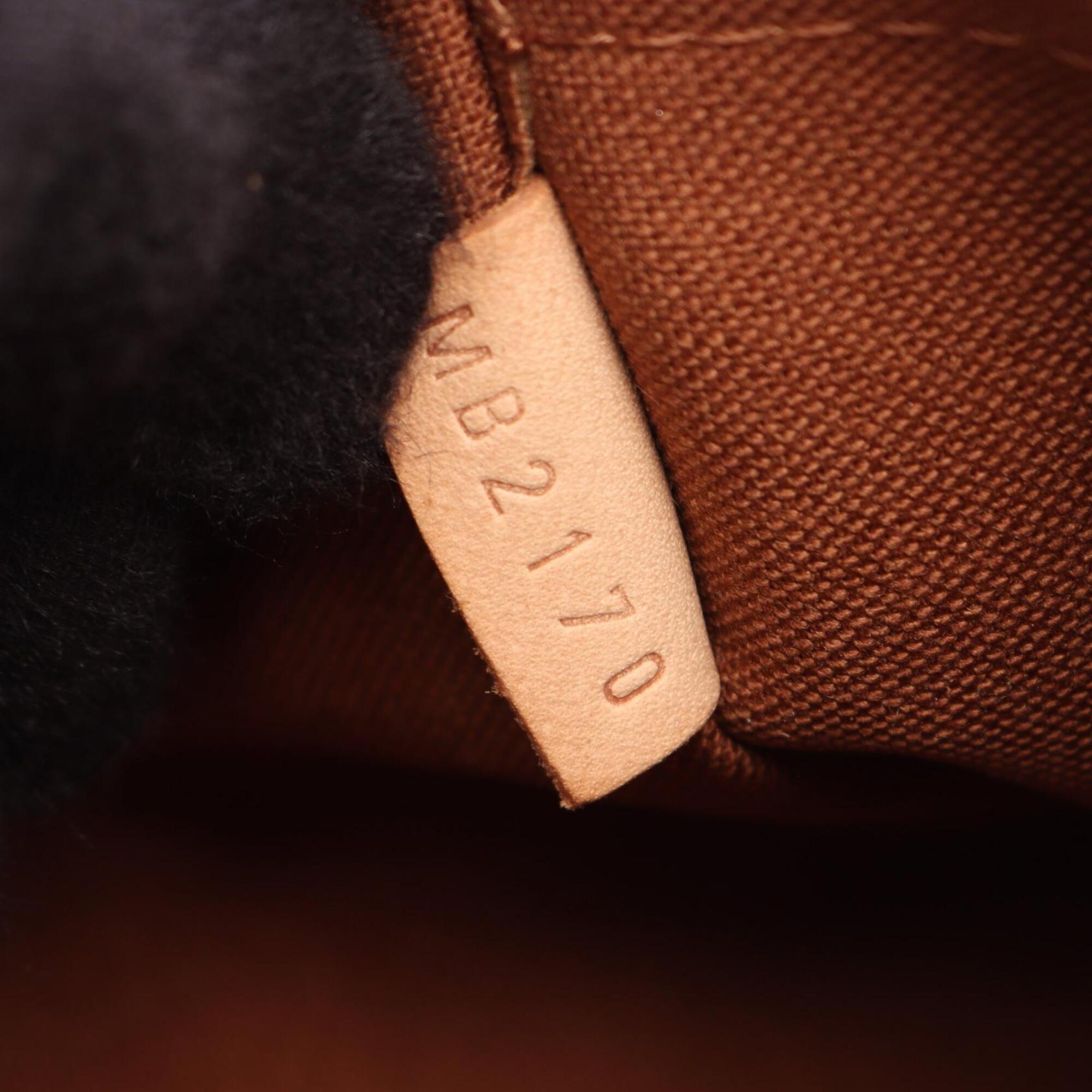 Louis Vuitton Brown Coated Canvas Leather Handbag (Pre-Owned)