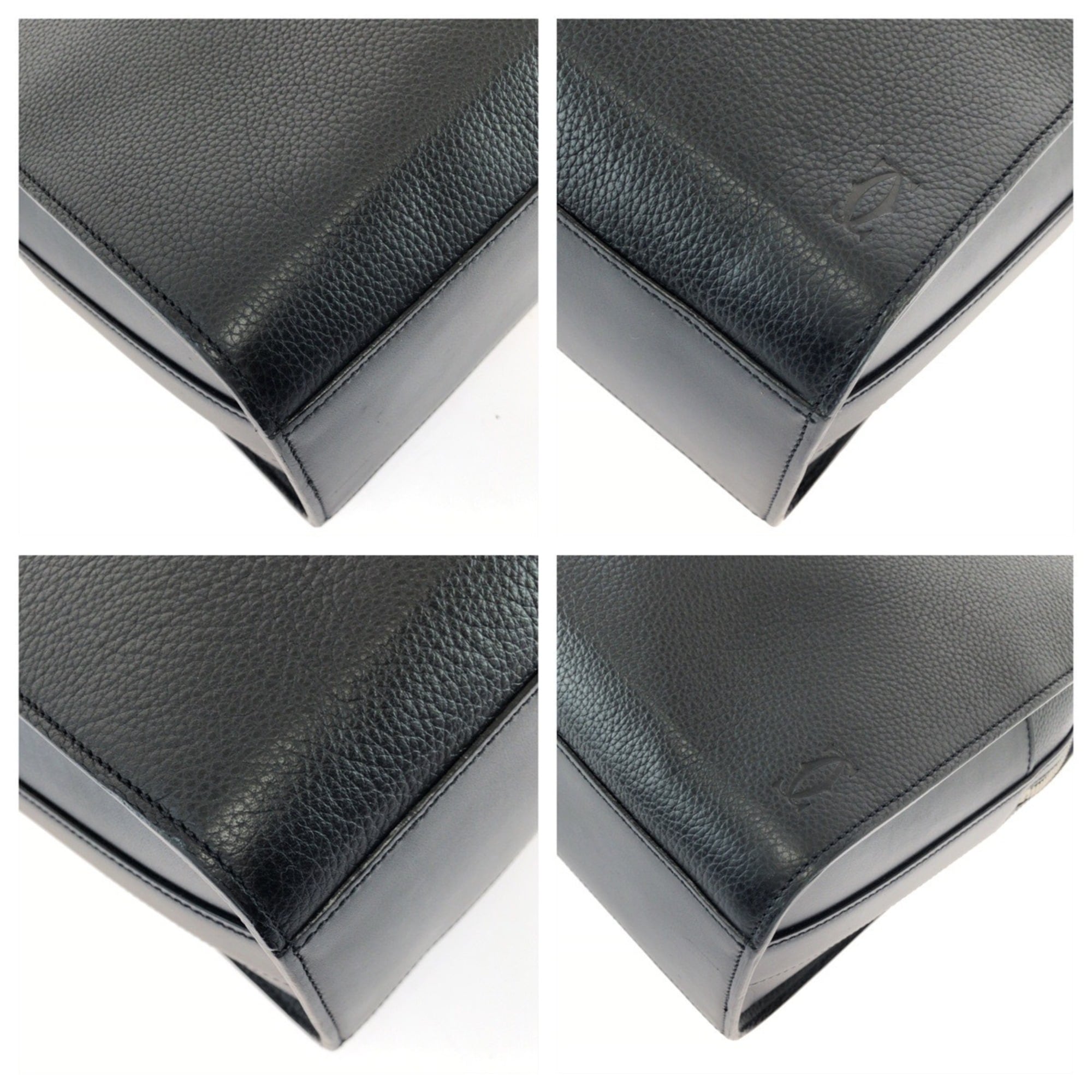 Cartier Black Leather Briefcase (Pre-Owned)