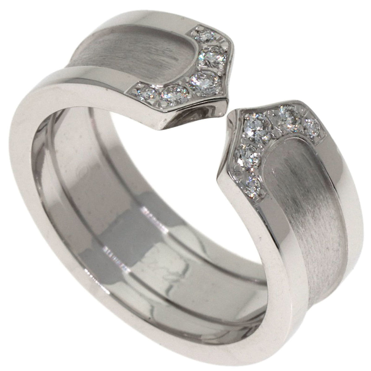 Cartier C2 White White Gold (18K) Band Ring (Pre-Owned)
