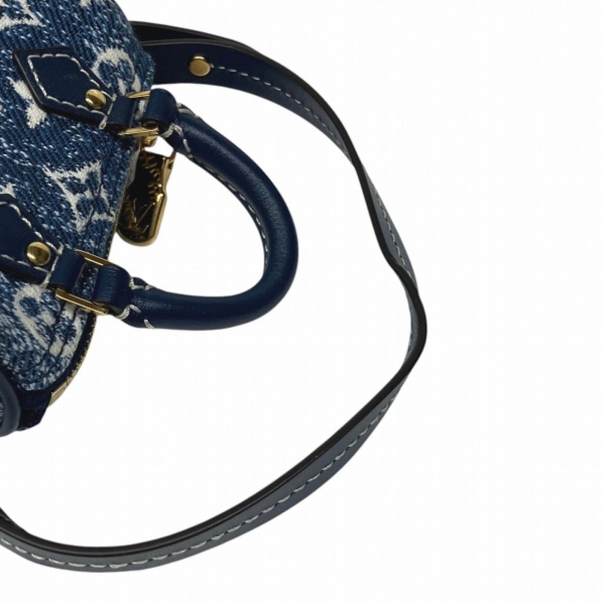 Louis Vuitton Blue Monogram Canvas Handbag Shoulder Bag (Pre-Owned)