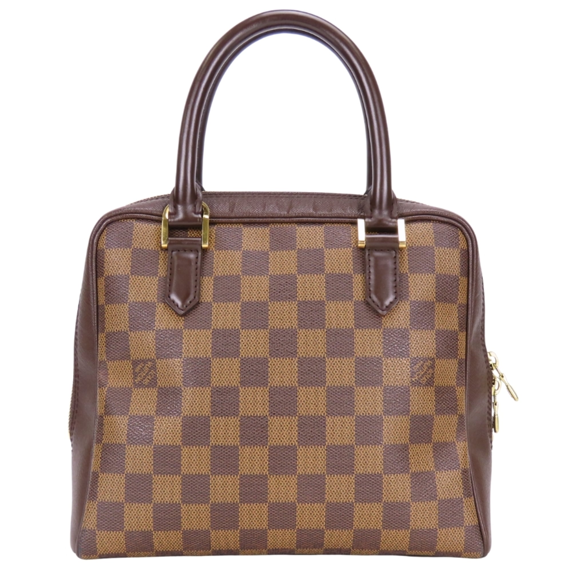 Louis Vuitton Brown Damier Canvas Ebene Damier Canvas Leather Handbag (Pre-Owned)