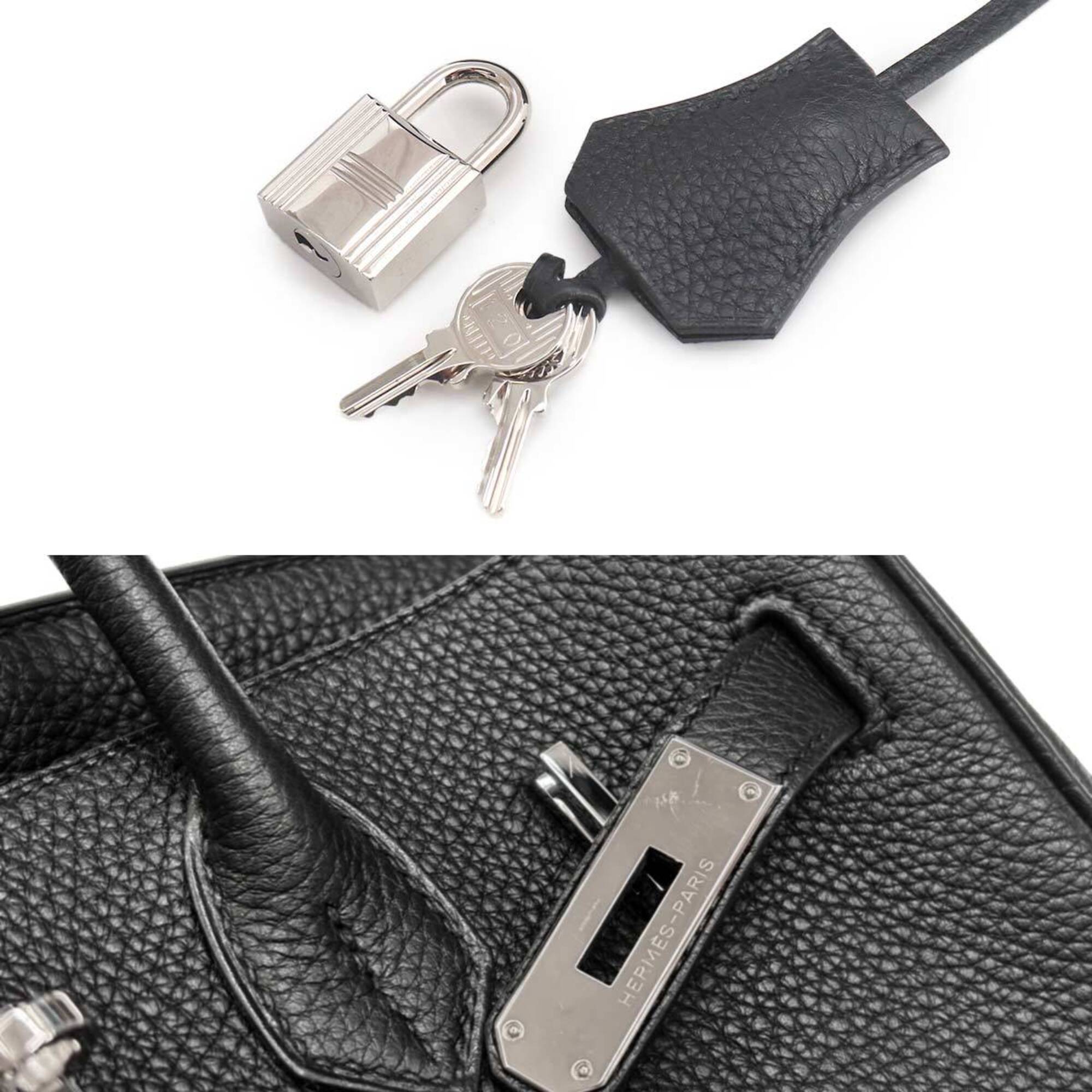 Hermes Black Togo Leather Handbag (Pre-Owned)