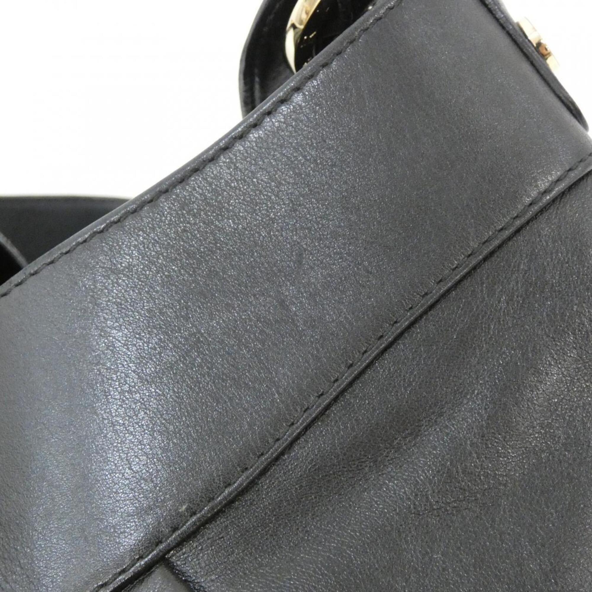 Bvlgari Black Leather Shoulder Bag (Pre-Owned)