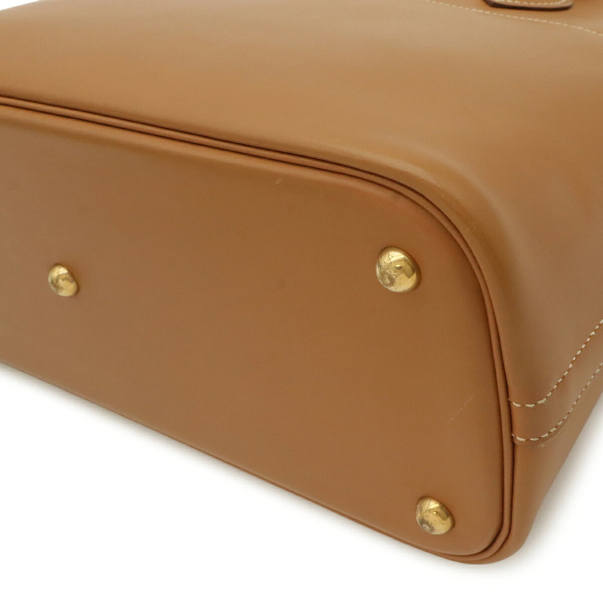 Hermes Brown Leather Handbag Shoulder Bag (Pre-Owned)