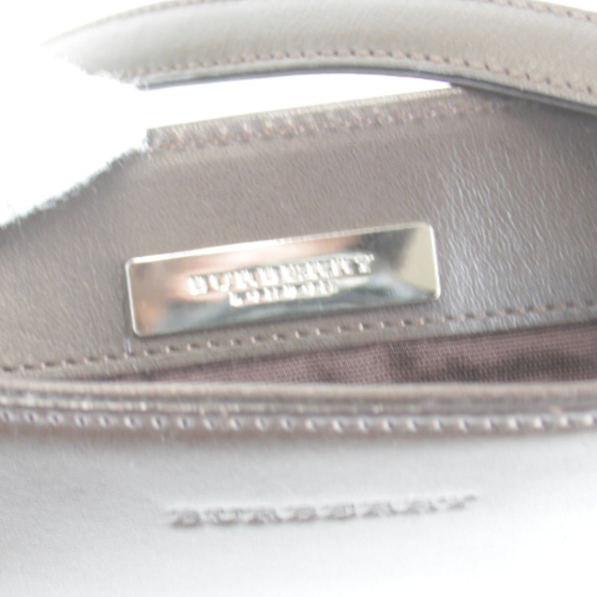 Burberry Brown Leather Suede Shoulder Bag (Pre-Owned)