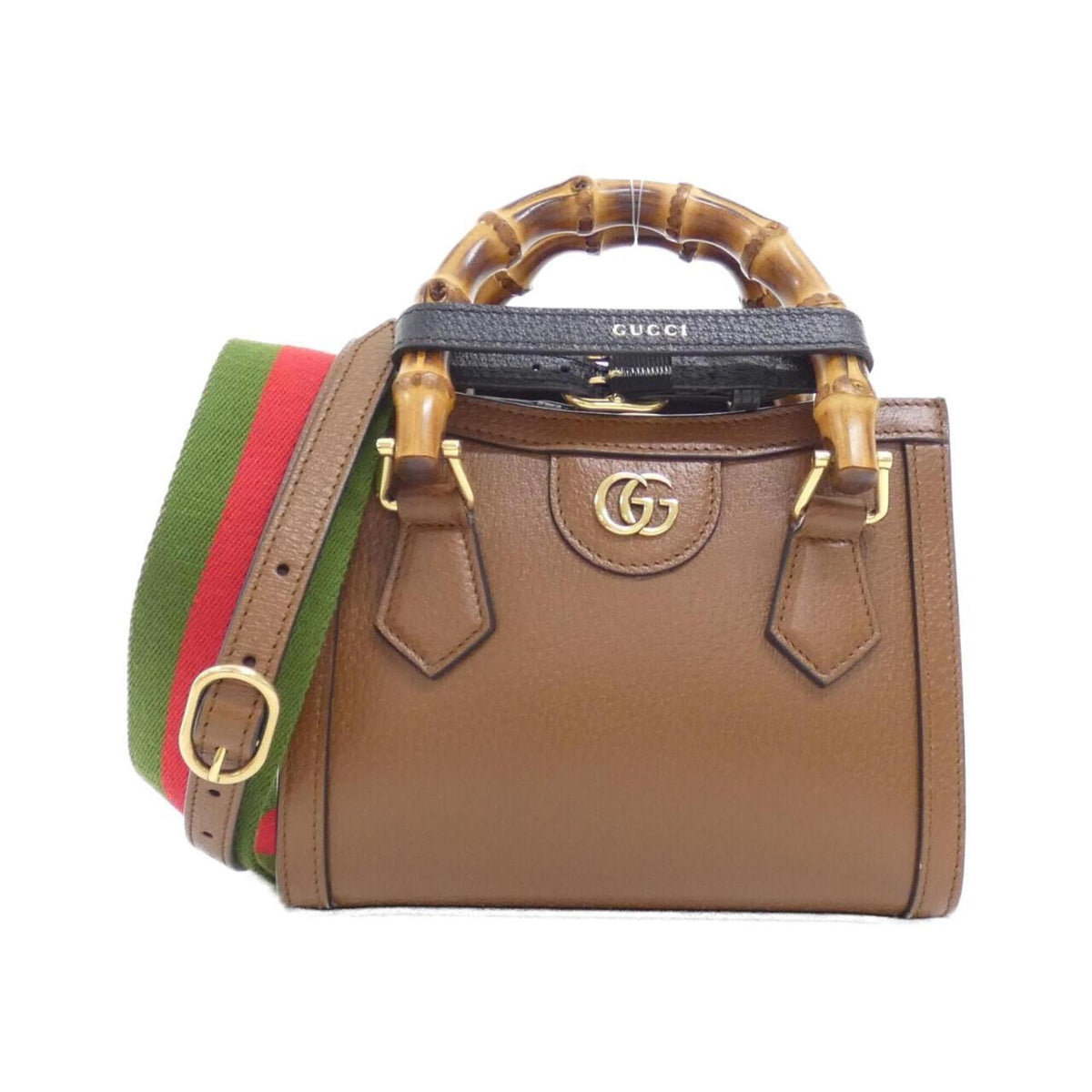 Gucci Brown Leather Handbag (Pre-Owned)