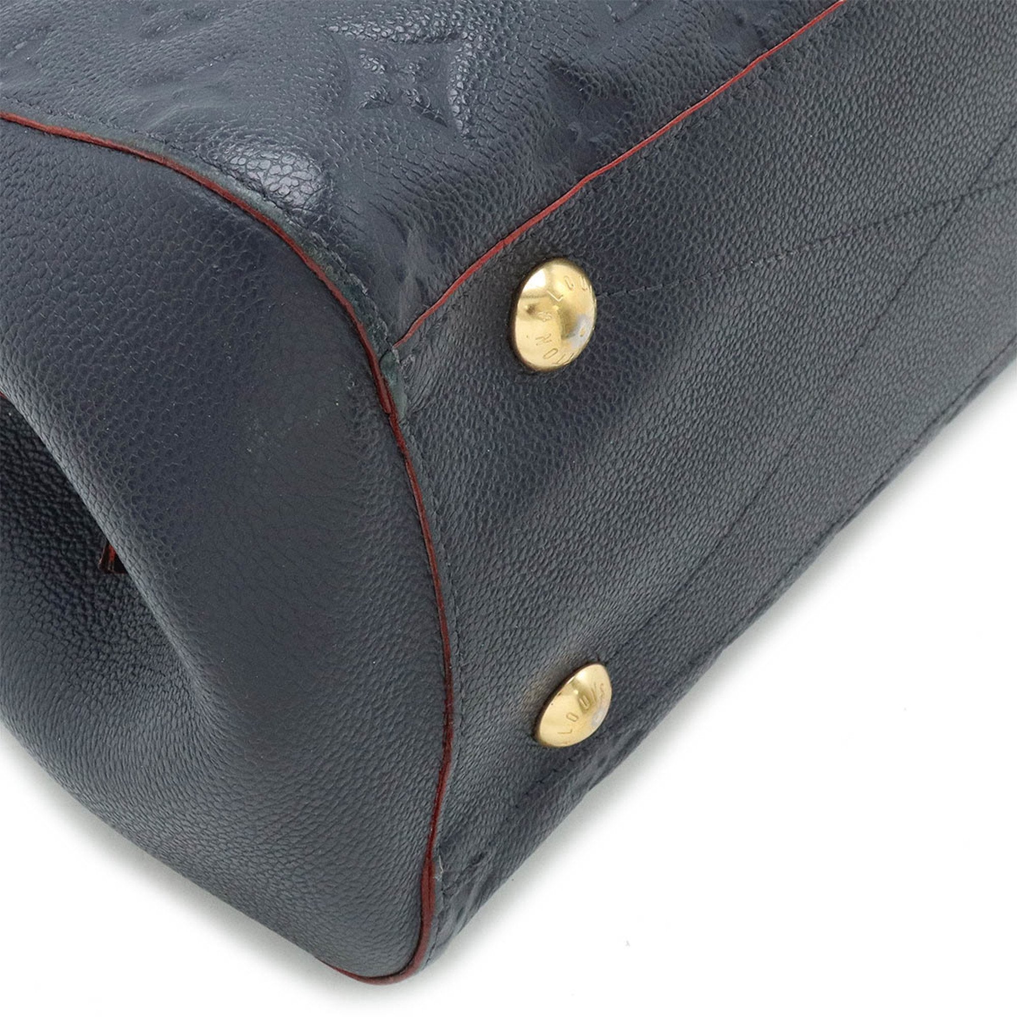 Louis Vuitton Marine Rouge Navy Red Color Monogram Empreinte Handbag Shoulder Bag (Pre-Owned)
