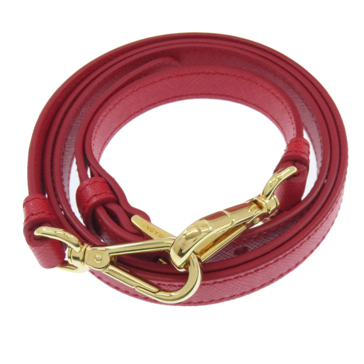 Prada Red Color Leather Handbag (Pre-Owned)