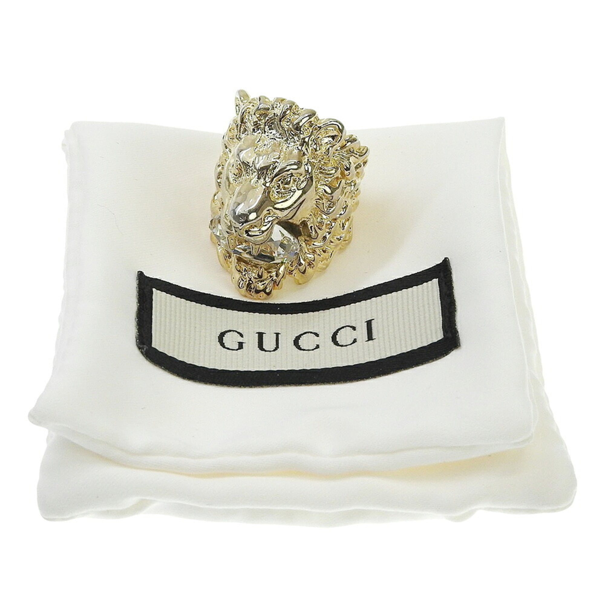 Gucci Gold Gold Plating Band Ring (Pre-Owned)