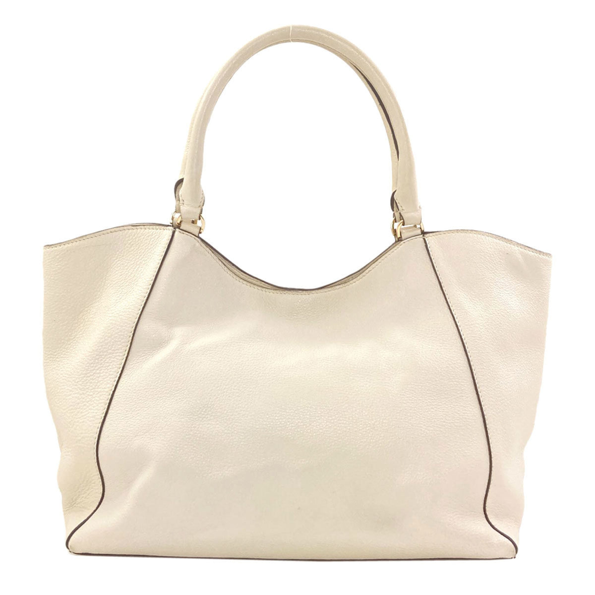 Tory Burch White Leather Tote Bag (Pre-Owned)