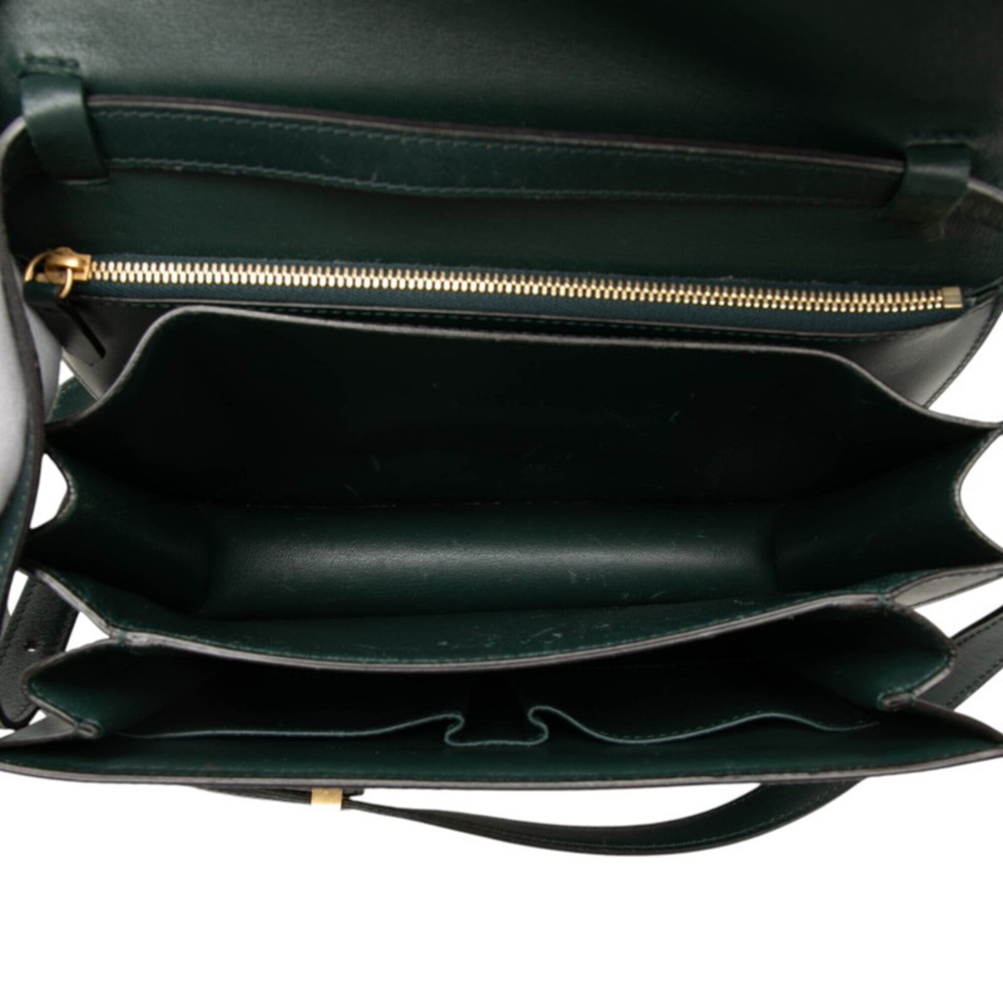 Celine Green Leather Shoulder Bag (Pre-Owned)