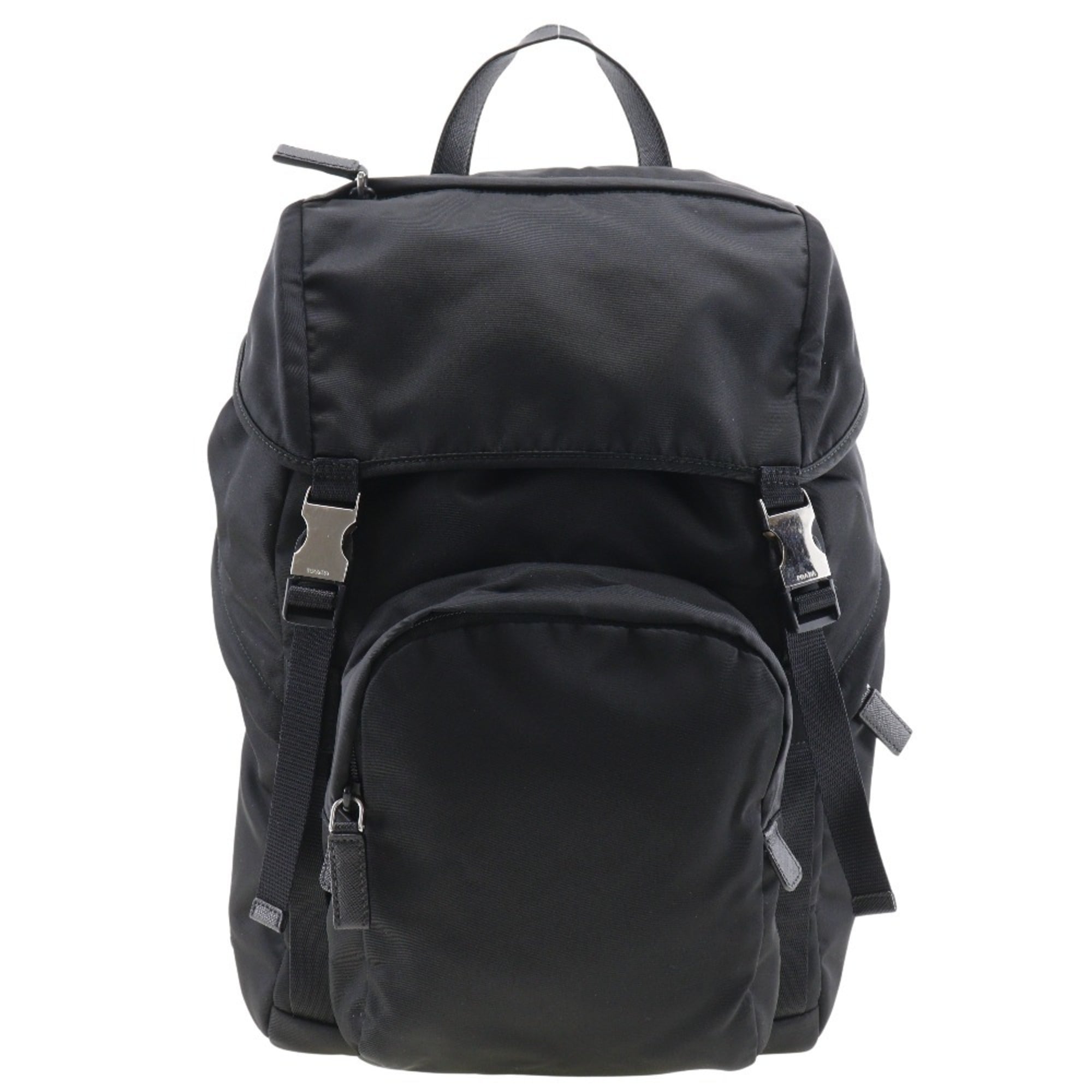 Prada Black Nero Nylon Backpack (Pre-Owned)