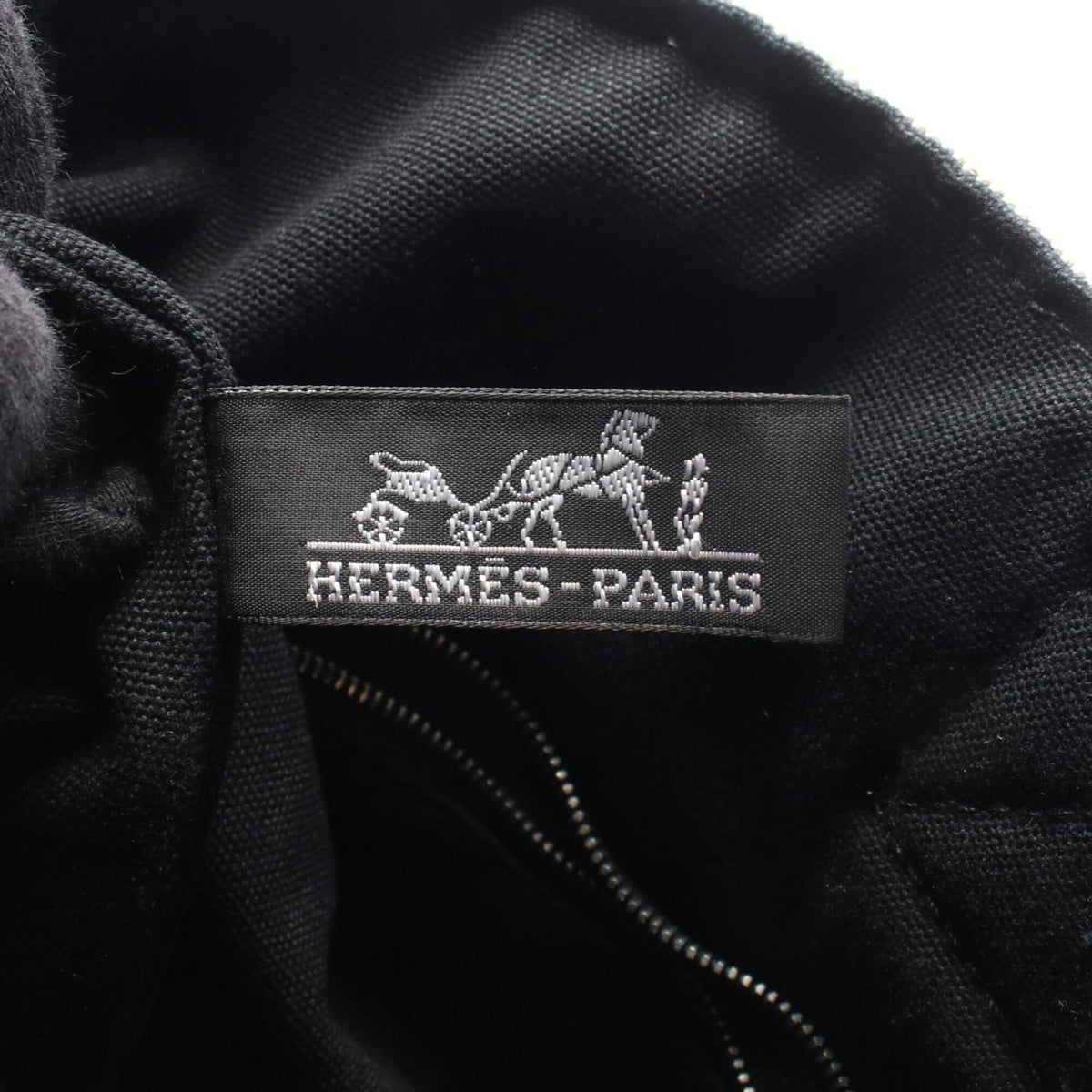 Hermes Beige Black Toile H Handbag (Pre-Owned)