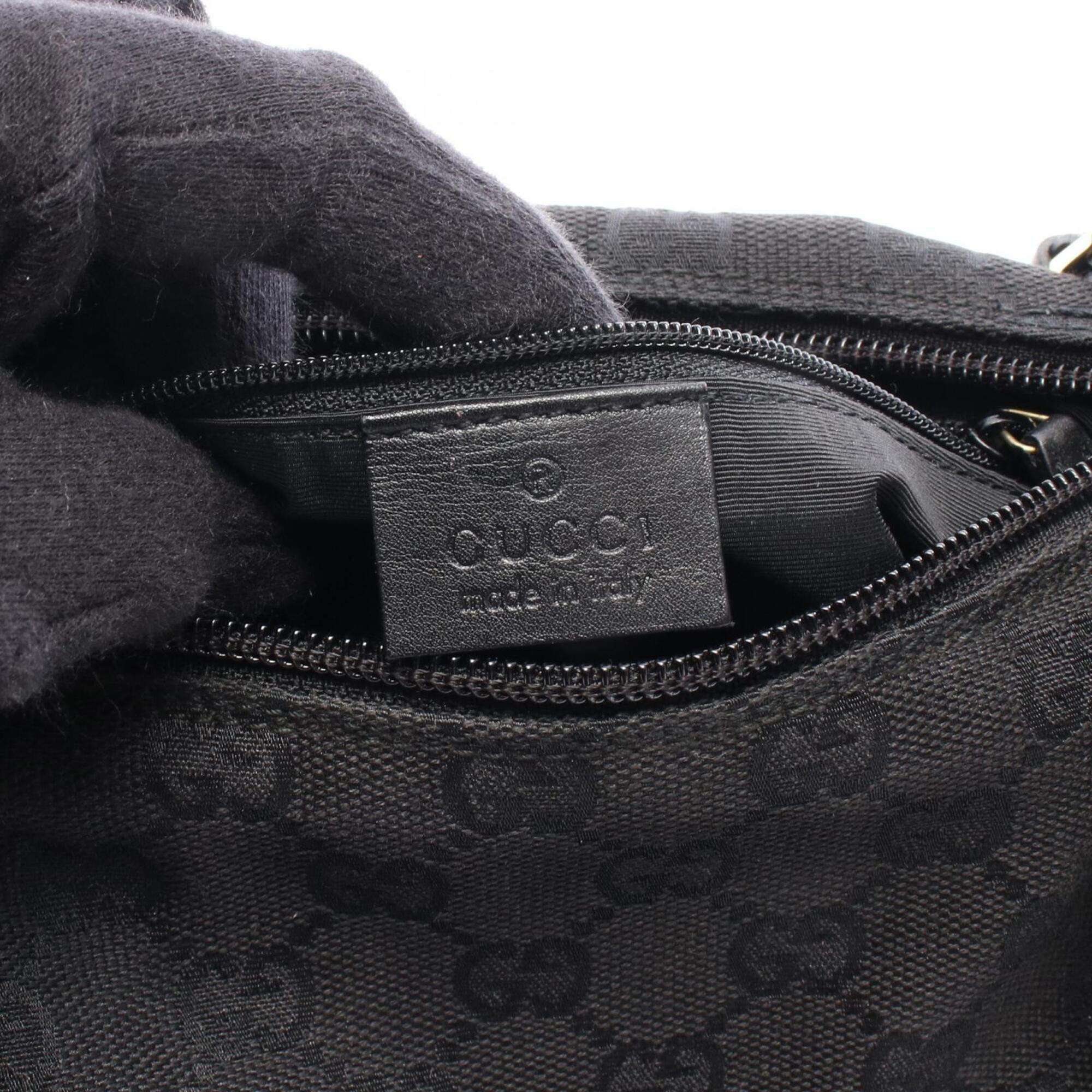 Gucci Gg Canvas Black Gg Canvas Handbag Shoulder Bag (Pre-Owned)