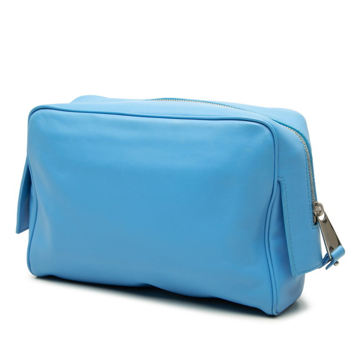 Bottega Veneta Blue Leather Clutch Bag (Pre-Owned)