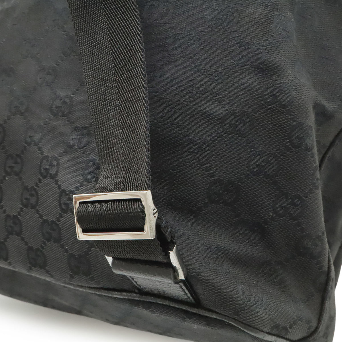 Gucci Black Gg Canvas Backpack (Pre-Owned)