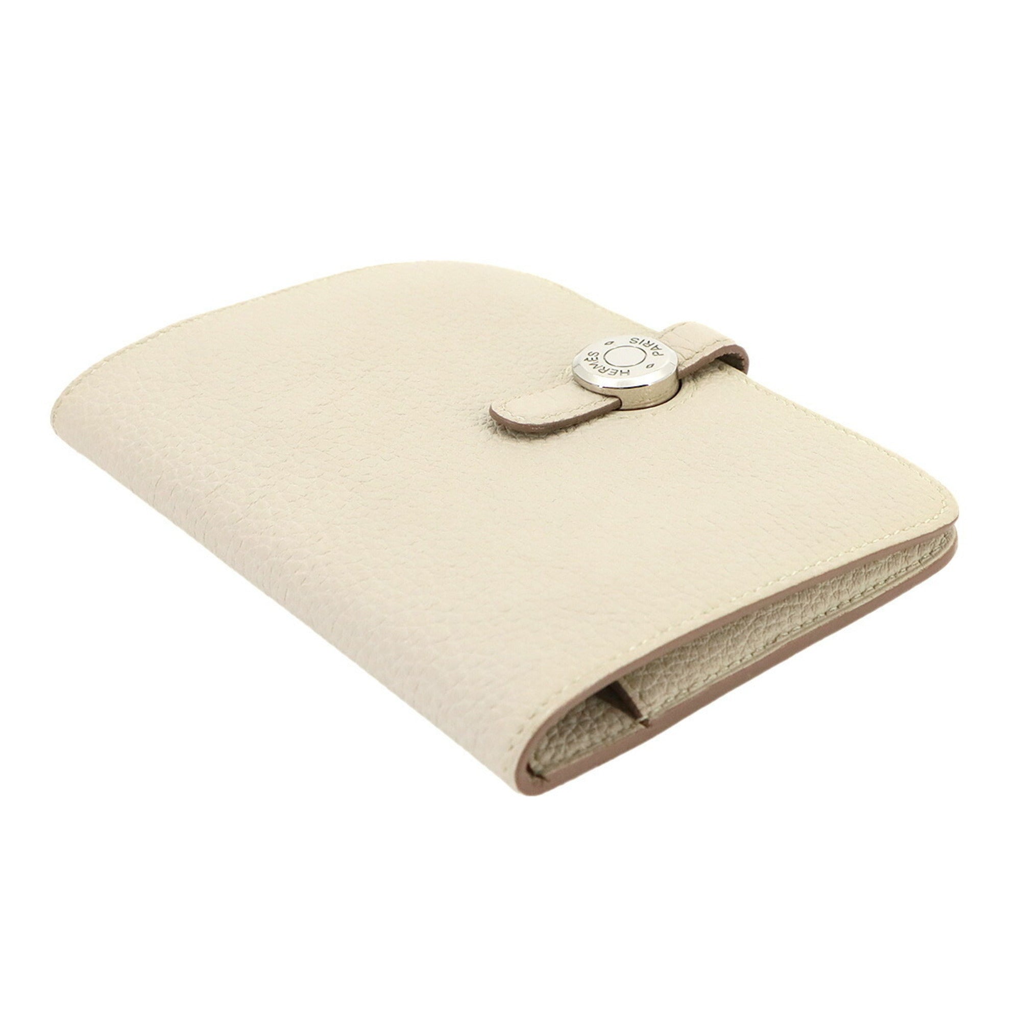 Hermes White Togo Leather Wallet (Bi-Fold) (Pre-Owned)